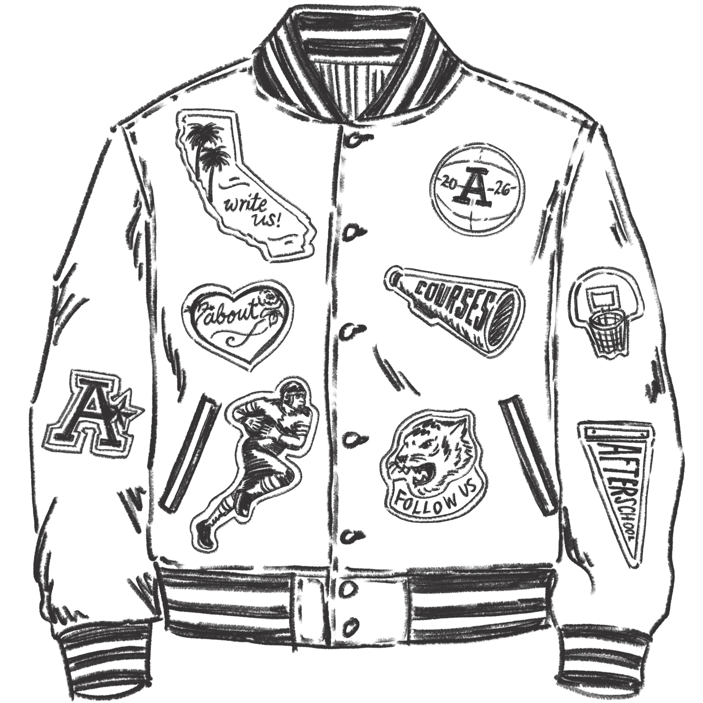 After School varsity jacket
