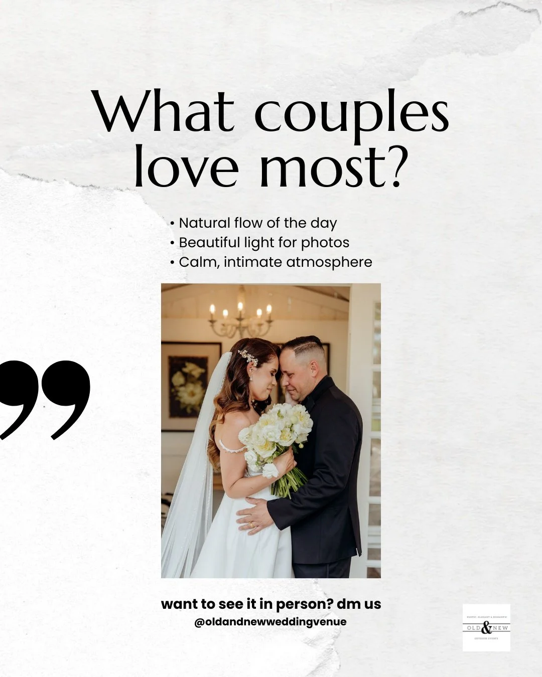 What couples love most 💛

&bull; Natural flow of the day

&bull; Beautiful light for photos

&bull; Calm, intimate atmosphere ✨

📩 Want to see it in person? DM us

@oldandnewweddingvenue

#oldandnewhouseofroses #oldandnewweddingvenue #weddingvenue 