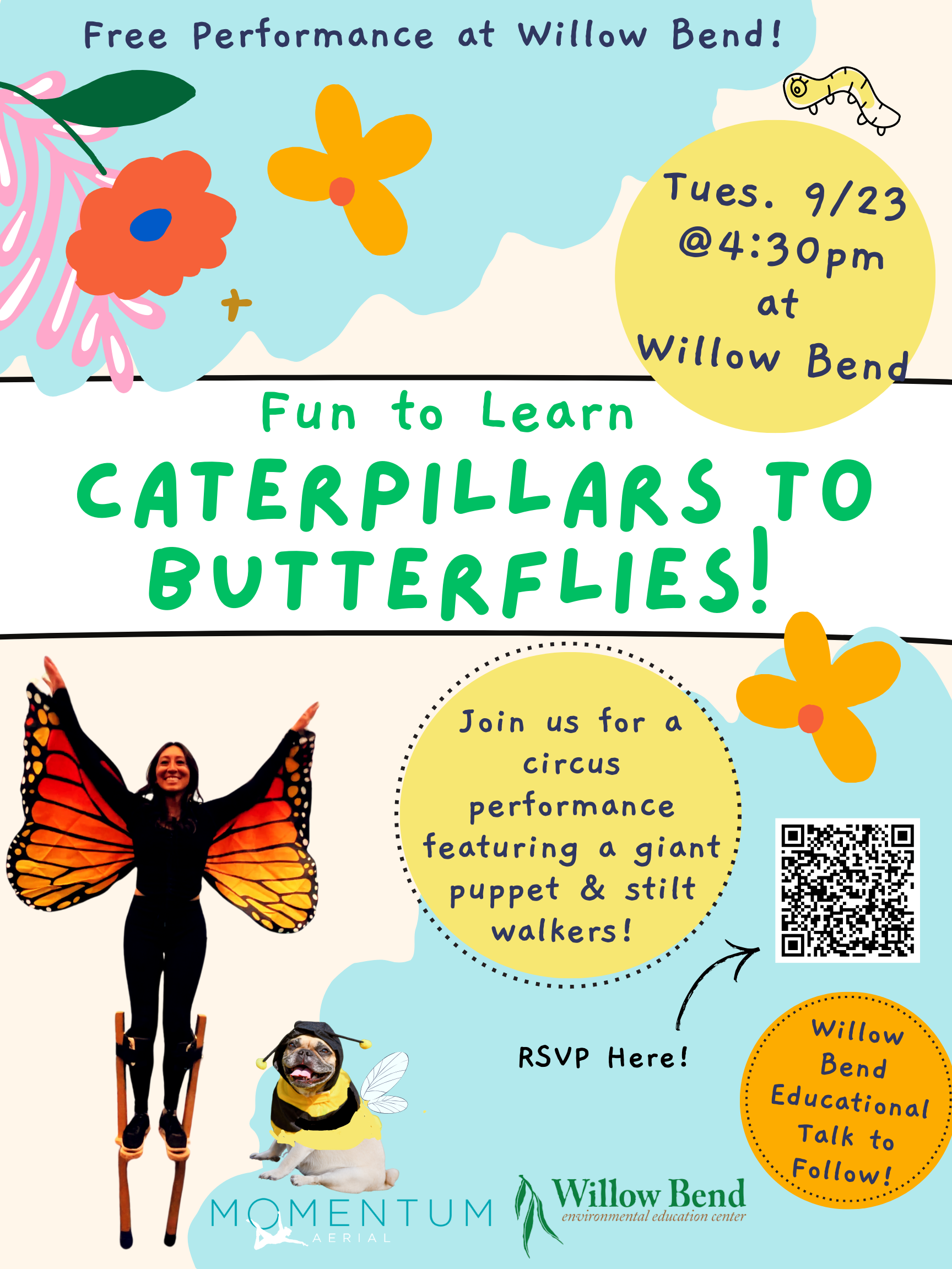 Festival of Science: Fun to Learn - Caterpillars to Butterflies with Momentum Aerial