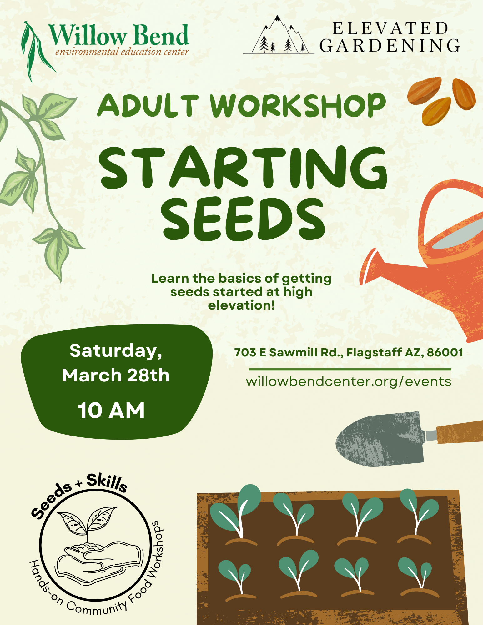 Adult Workshop: Starting Seeds with Elevated Gardening