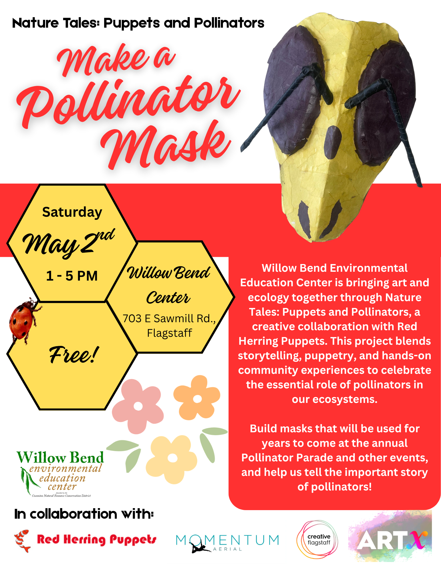 "Make a Pollinator Mask" Community Workshop