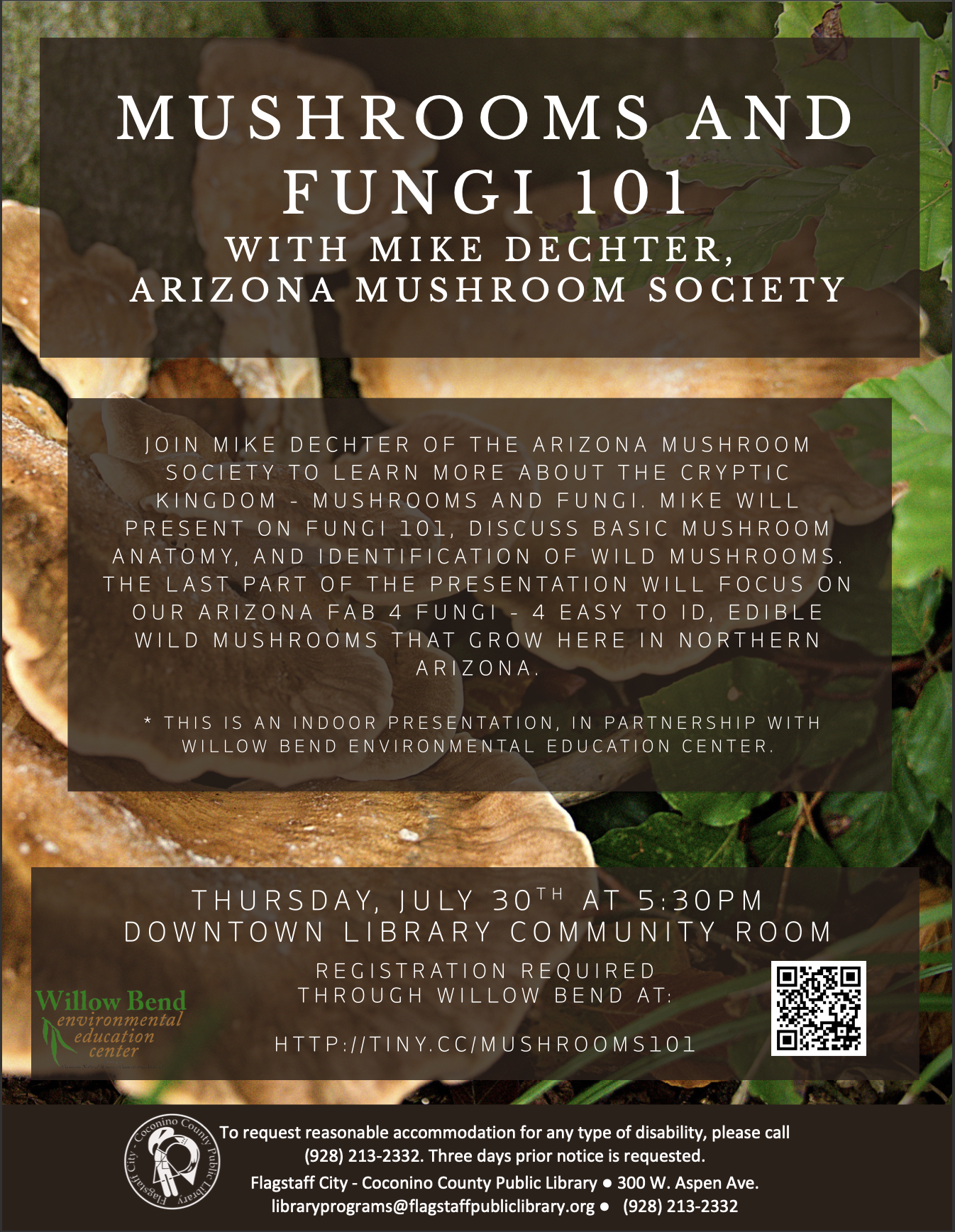 Adult Workshop: Mushrooms and Fungi 101