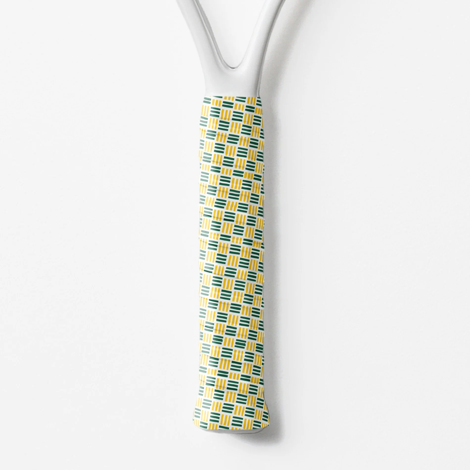 Linework Lattice- Green / Gold