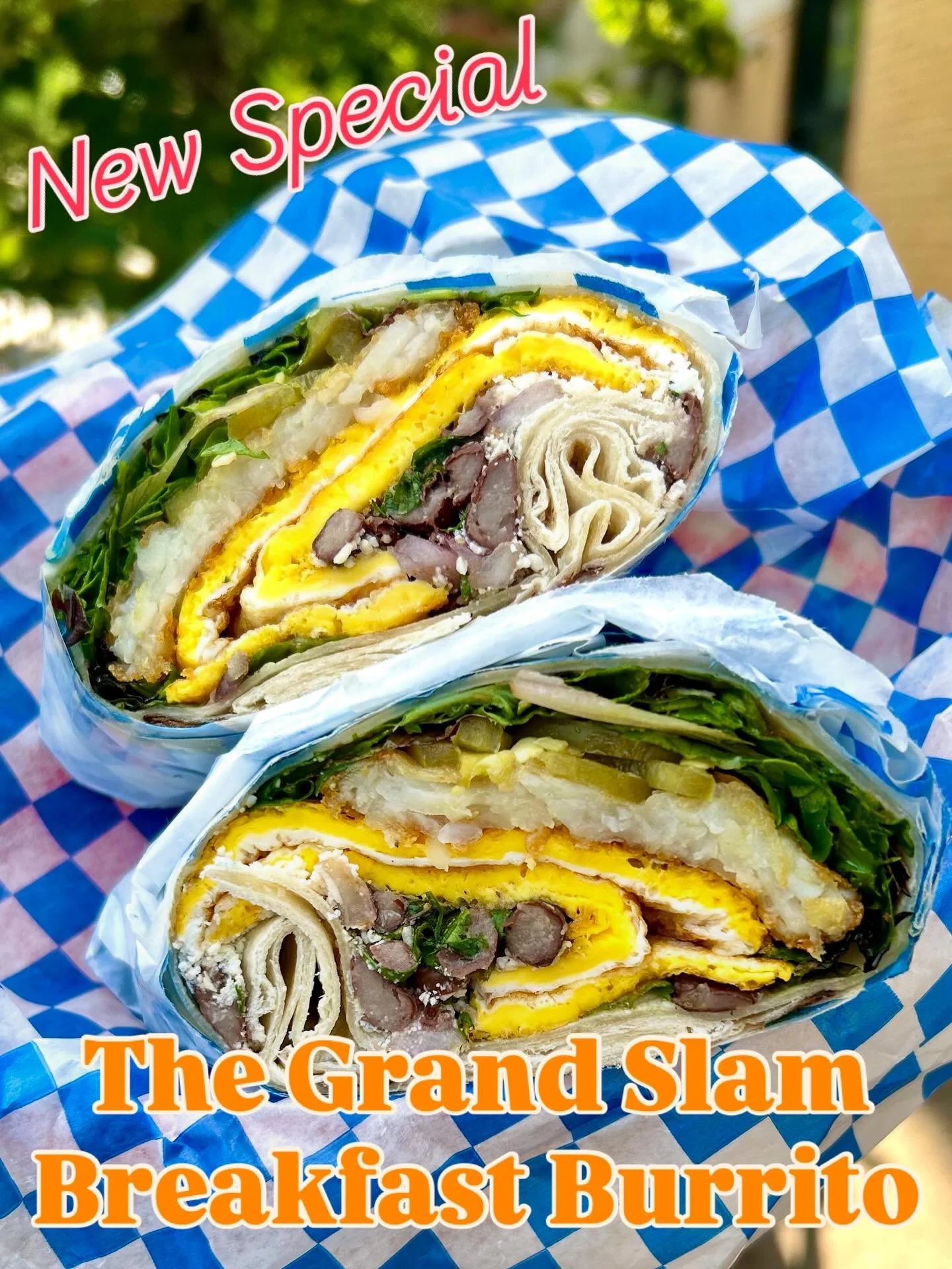 🔥🫏It&rsquo;s Burrito Time!🫏🔥
It&rsquo;s allways breakfast time at L&amp;M and we have a brand new special to show that off! 
Introducing&hellip;. The Grand Slam Breakfast Burrito! 
Filled with: Slow Cooked Black Beans, Scrambled Egg, Crispy Hash 