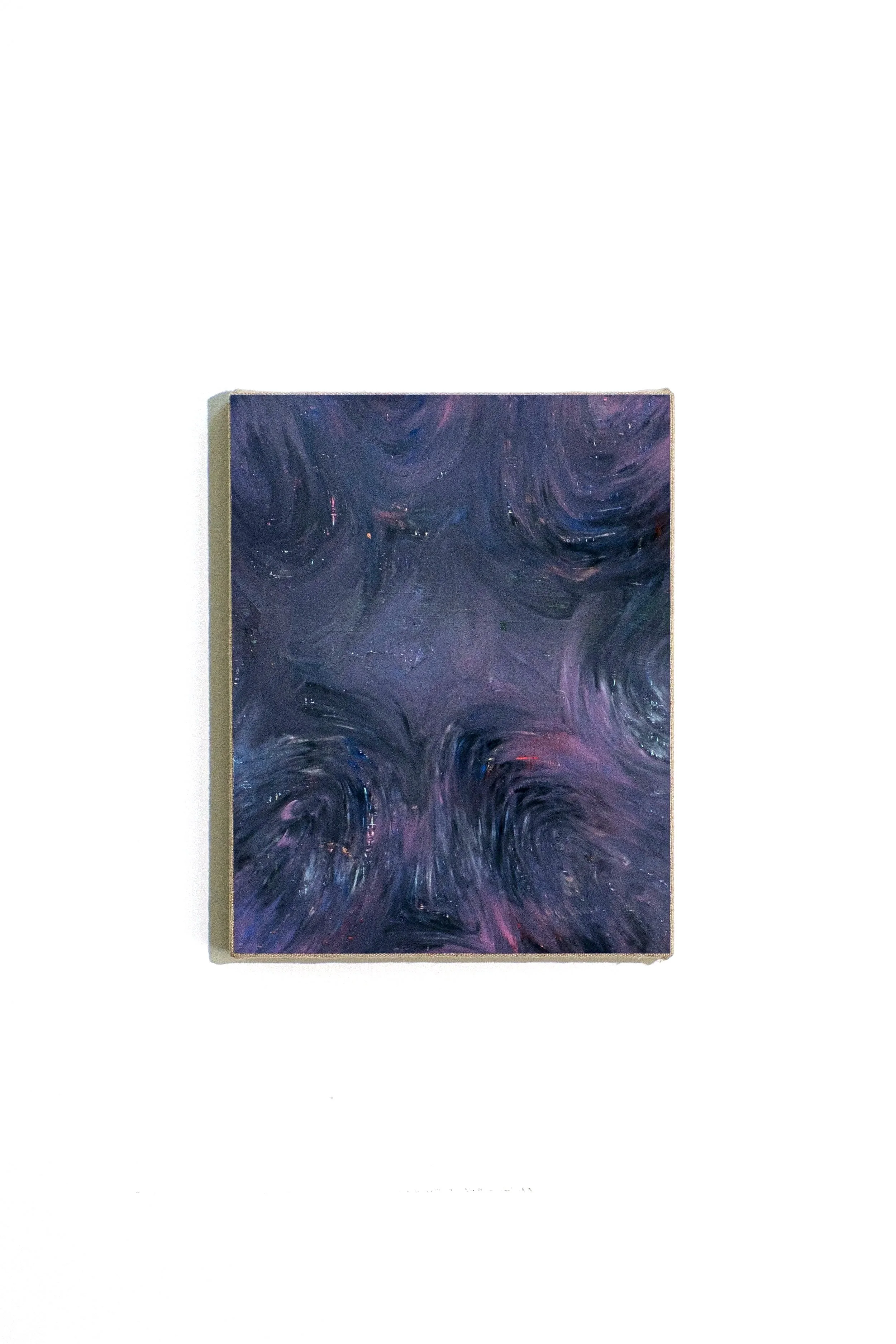 Intercession III, 2025, Oil stick on paper, mounted on linen stretched panel, 11x14 in., $800