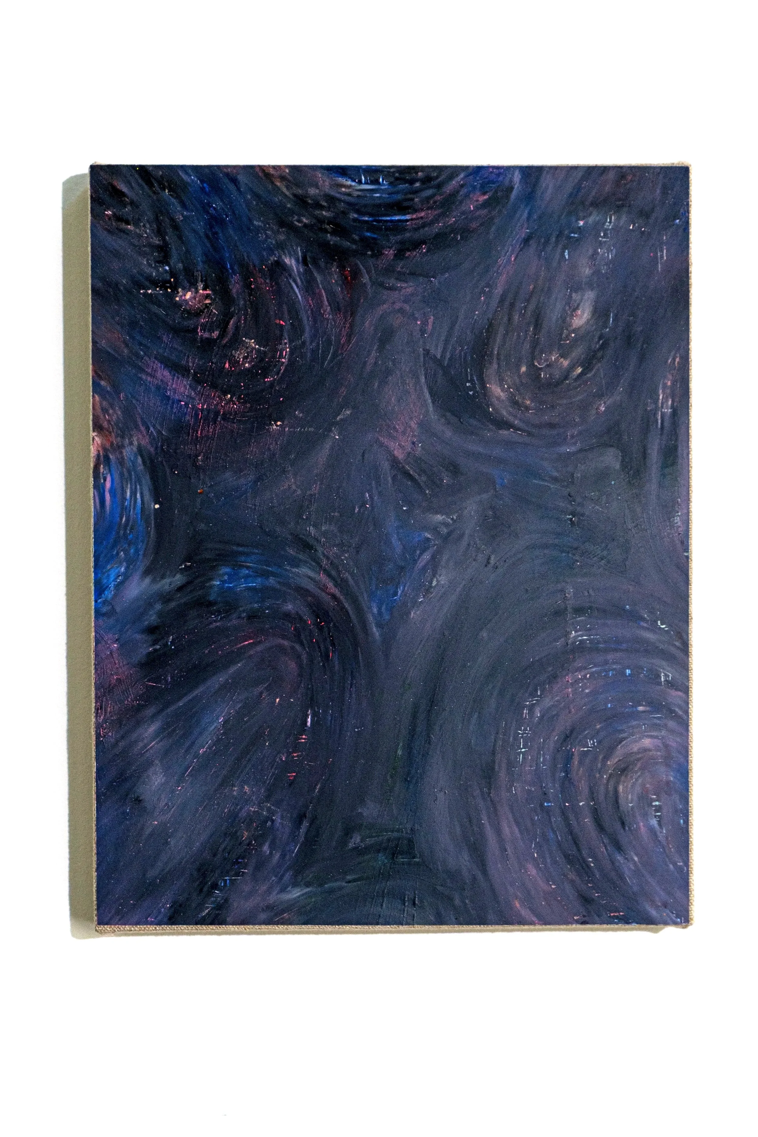 Intercession IV, 2025, Oil stick on paper, mounted on linen stretched panel, 11x14 in., $800