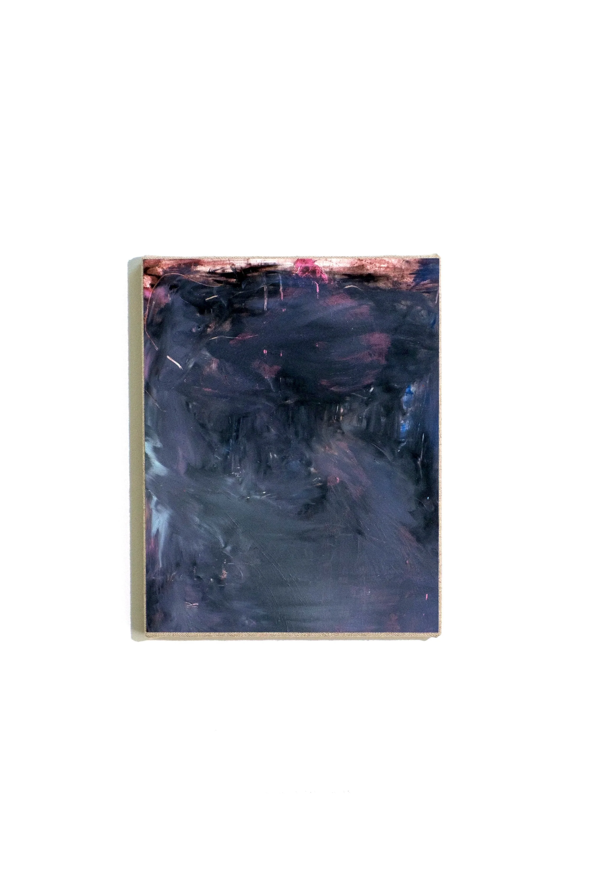 Intercession V, 2025, Oil stick on paper, mounted on linen stretched panel, 11x14 in., $800