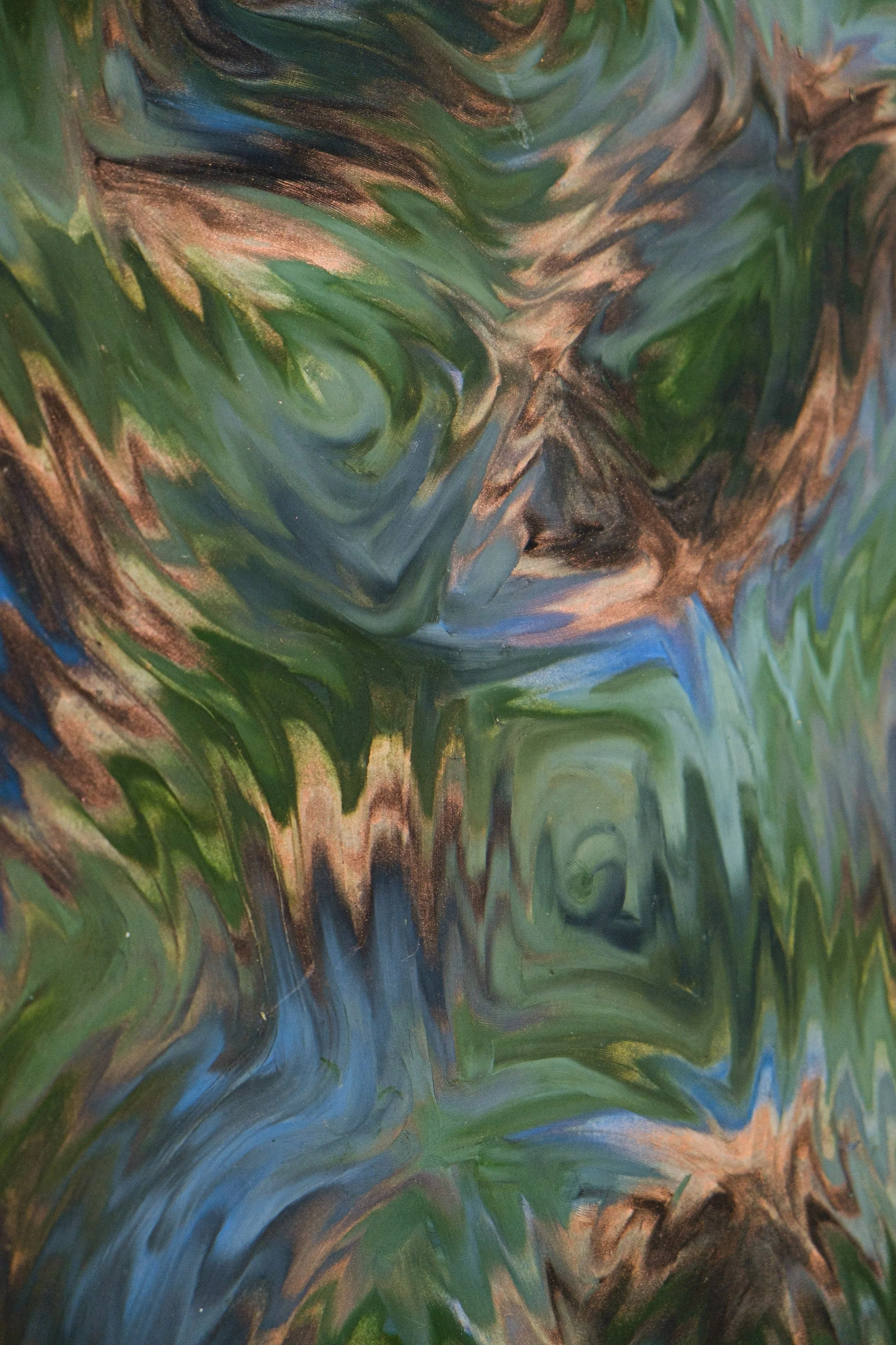 A Cut Made in Stone that Never Stops Growing, 2023, Oil stick on paper, mounted on canvas stretched panel, 16x20 in., $1,500