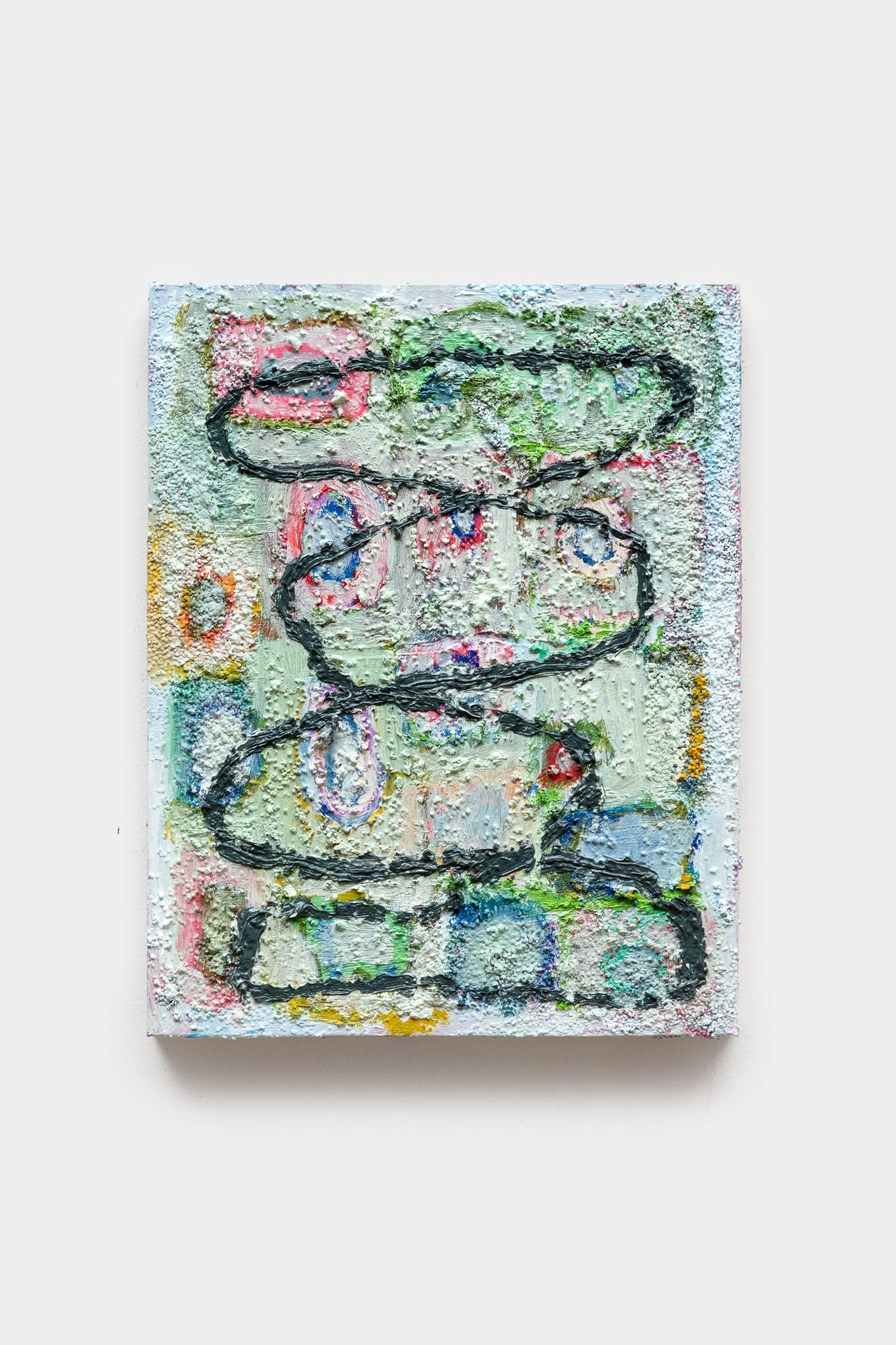 Marilyn, 2026, 10 x 8 inches, oil and glitter on panel, $1,200