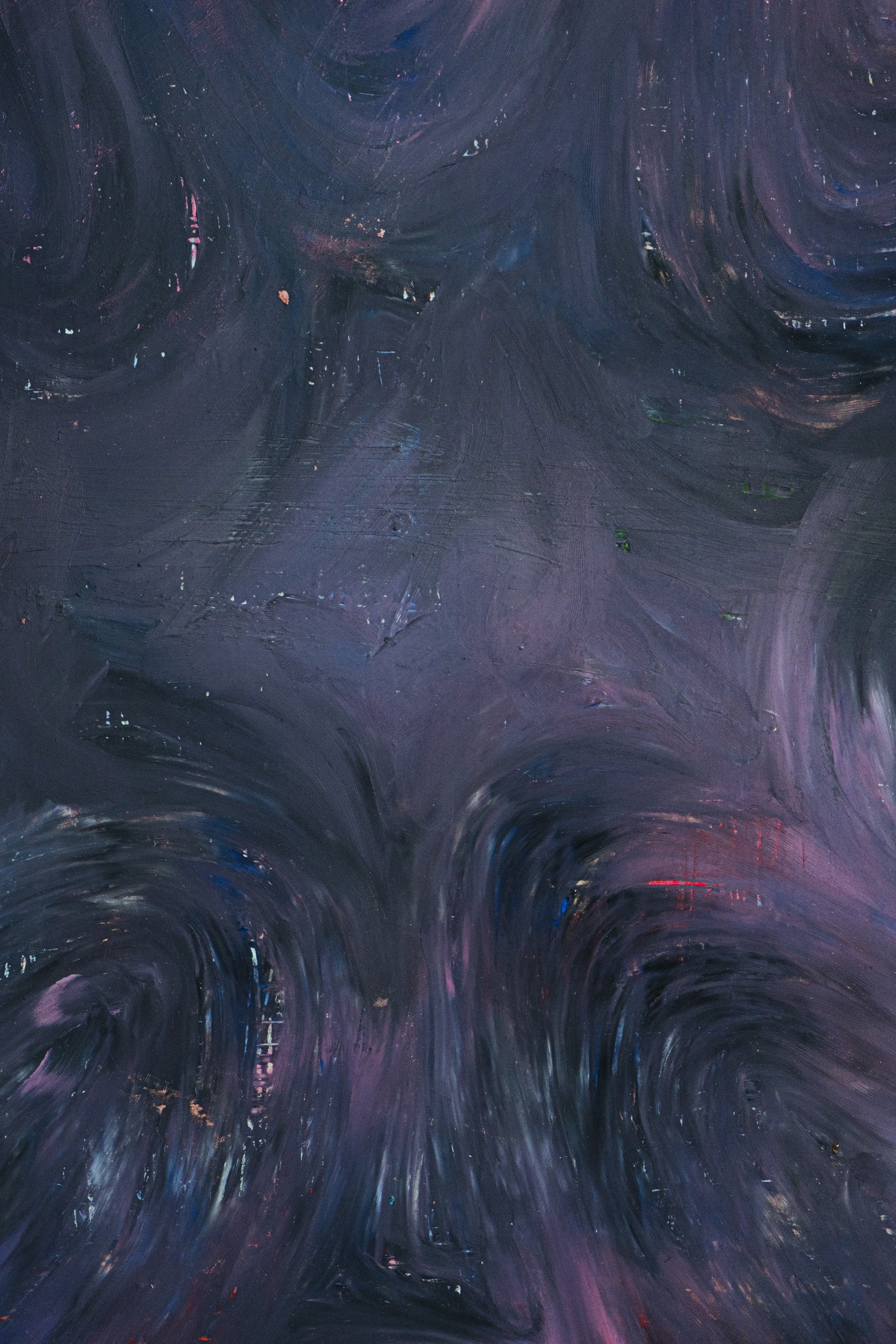 Intercession III, 2025, Oil stick on paper, mounted on linen stretched panel, 11x14 in., $800
