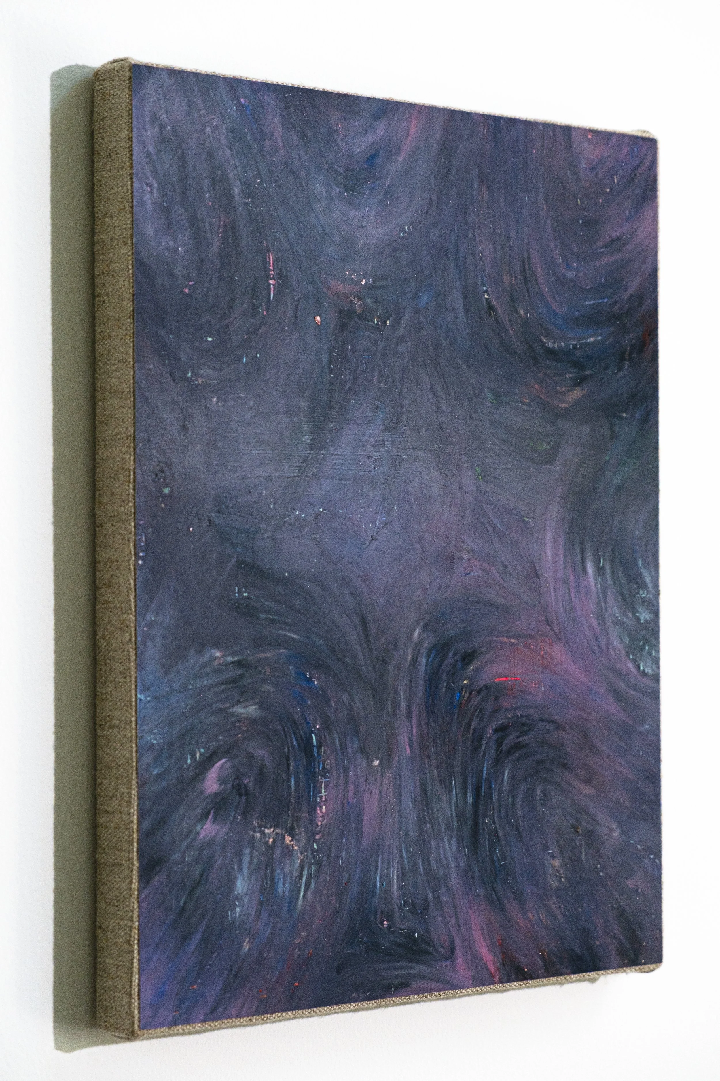 Intercession III, 2025, Oil stick on paper, mounted on linen stretched panel, 11x14 in., $800