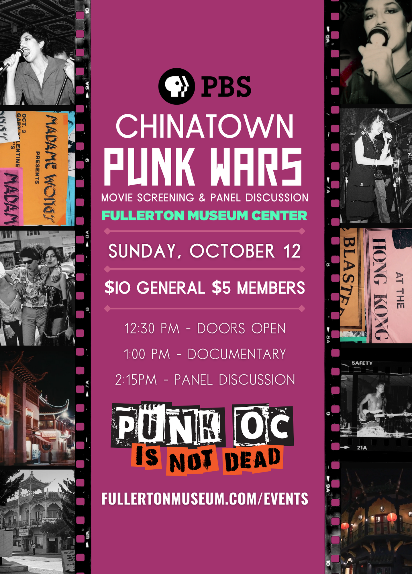 “Chinatown Punk Wars” Screening and Panel Discussion