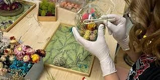 Flower Decorating Class: Glass Dome Arrangements  Tustin, CA