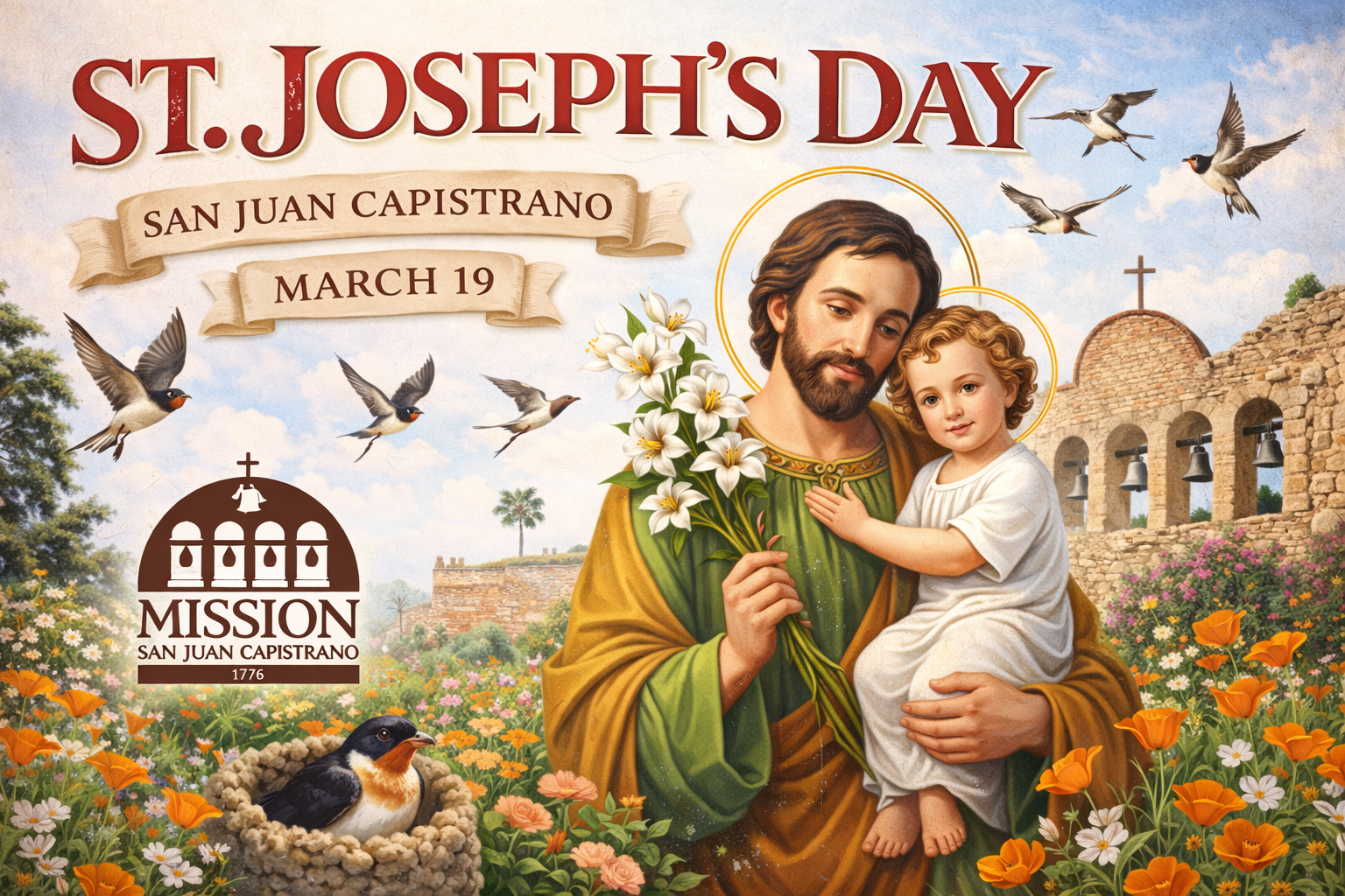 St. Joseph’s Day & Return of the Swallows Celebration – San Juan Capistrano