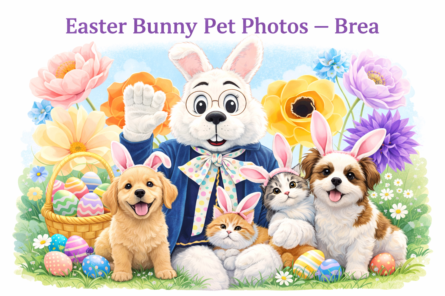 Easter Bunny Pet Photos — Brea