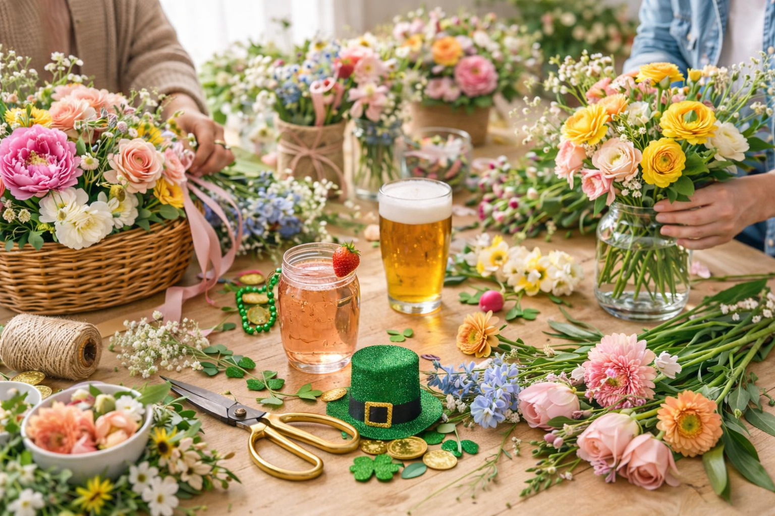 Blooms & Brews Floral Workshop — Santa Ana