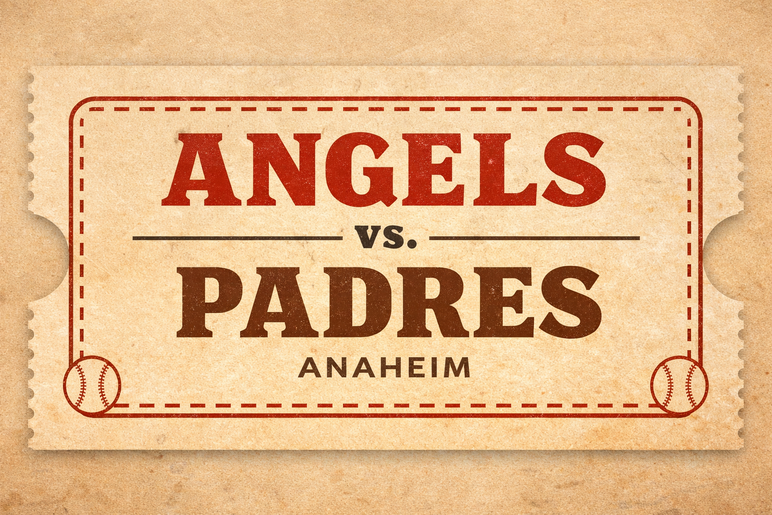Los Angeles Angels vs. Padres — Anaheim