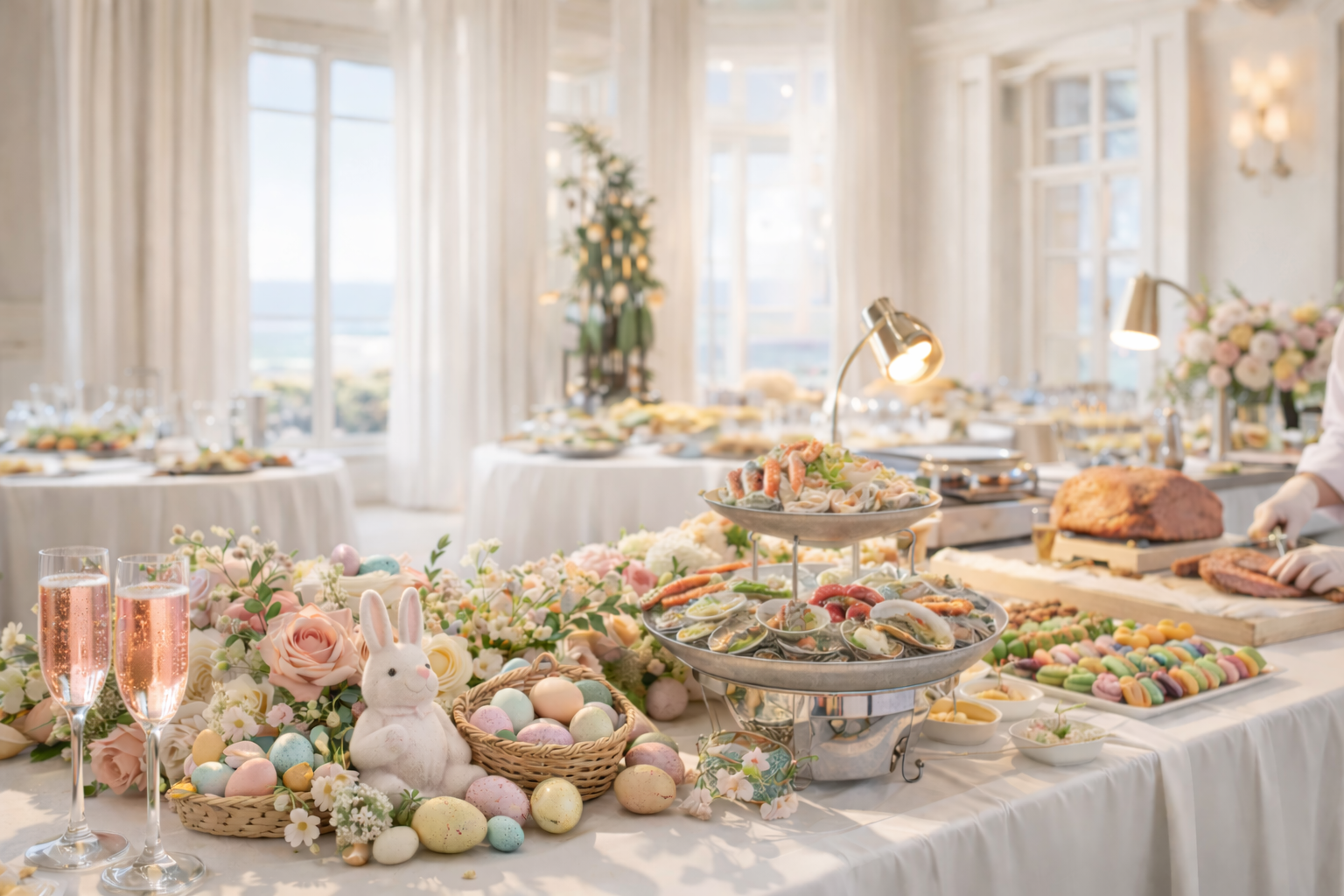 Easter Brunch Buffet at Pacific Ballroom-Pelican Hill- Newport Coast