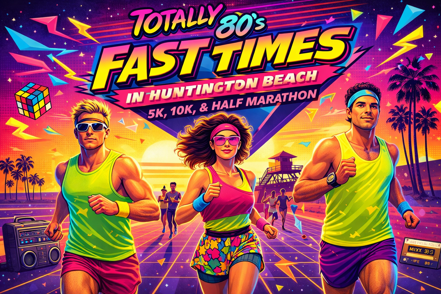 Totally 80's Fast Times 5K, 10K & Half Marathon — Huntington Beach