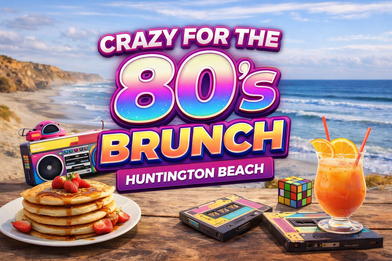 Crazy for the 80’s Brunch — Huntington Beach
