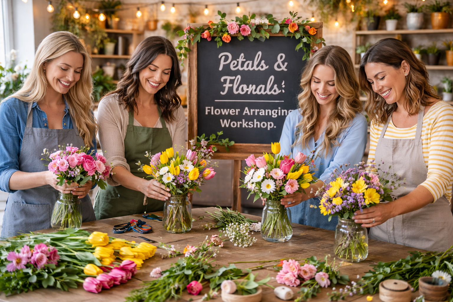 Petals & Stems Flower Arranging Workshop — Irvine