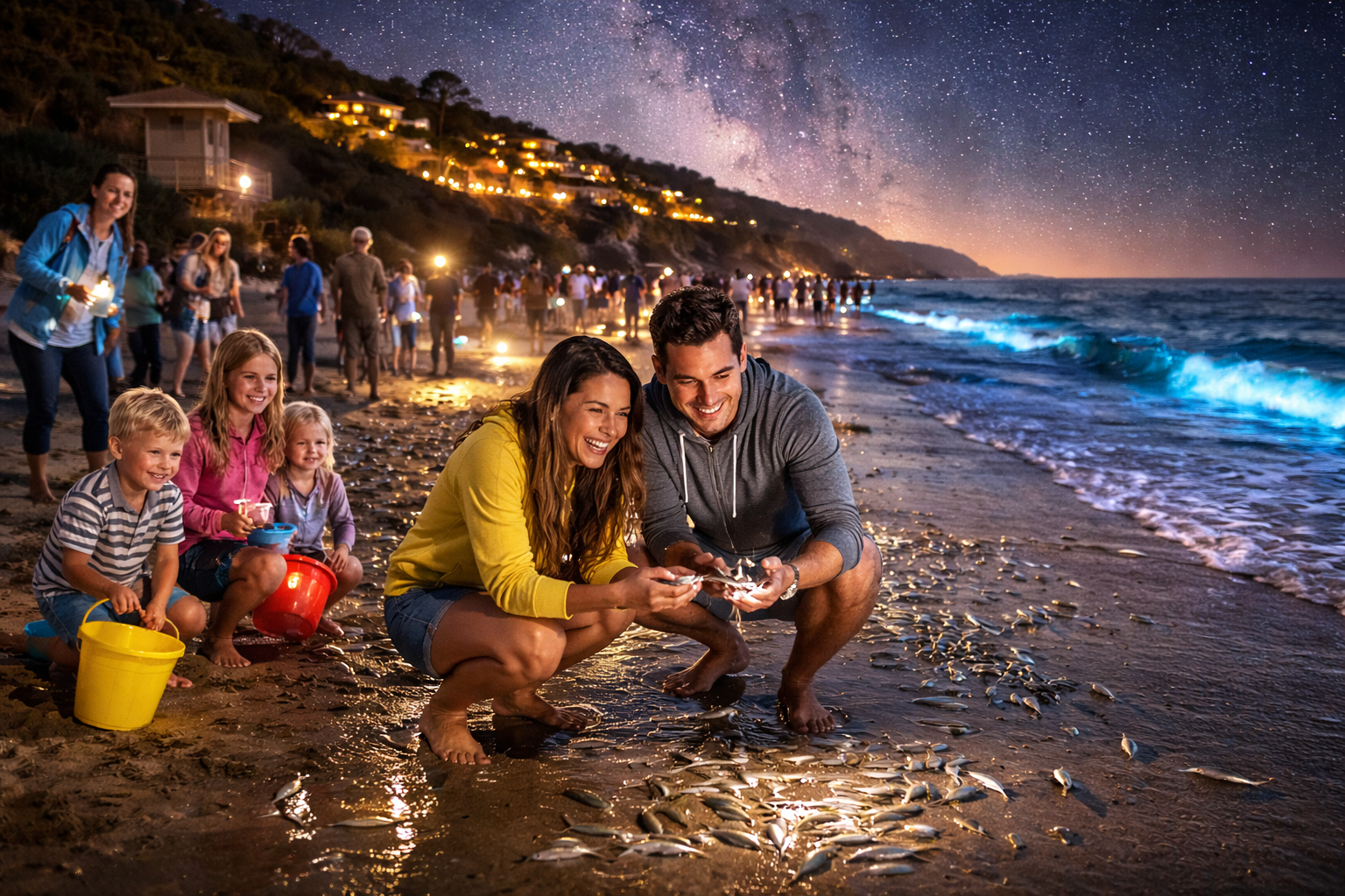 California Grunion Run — Crystal Cove Beach