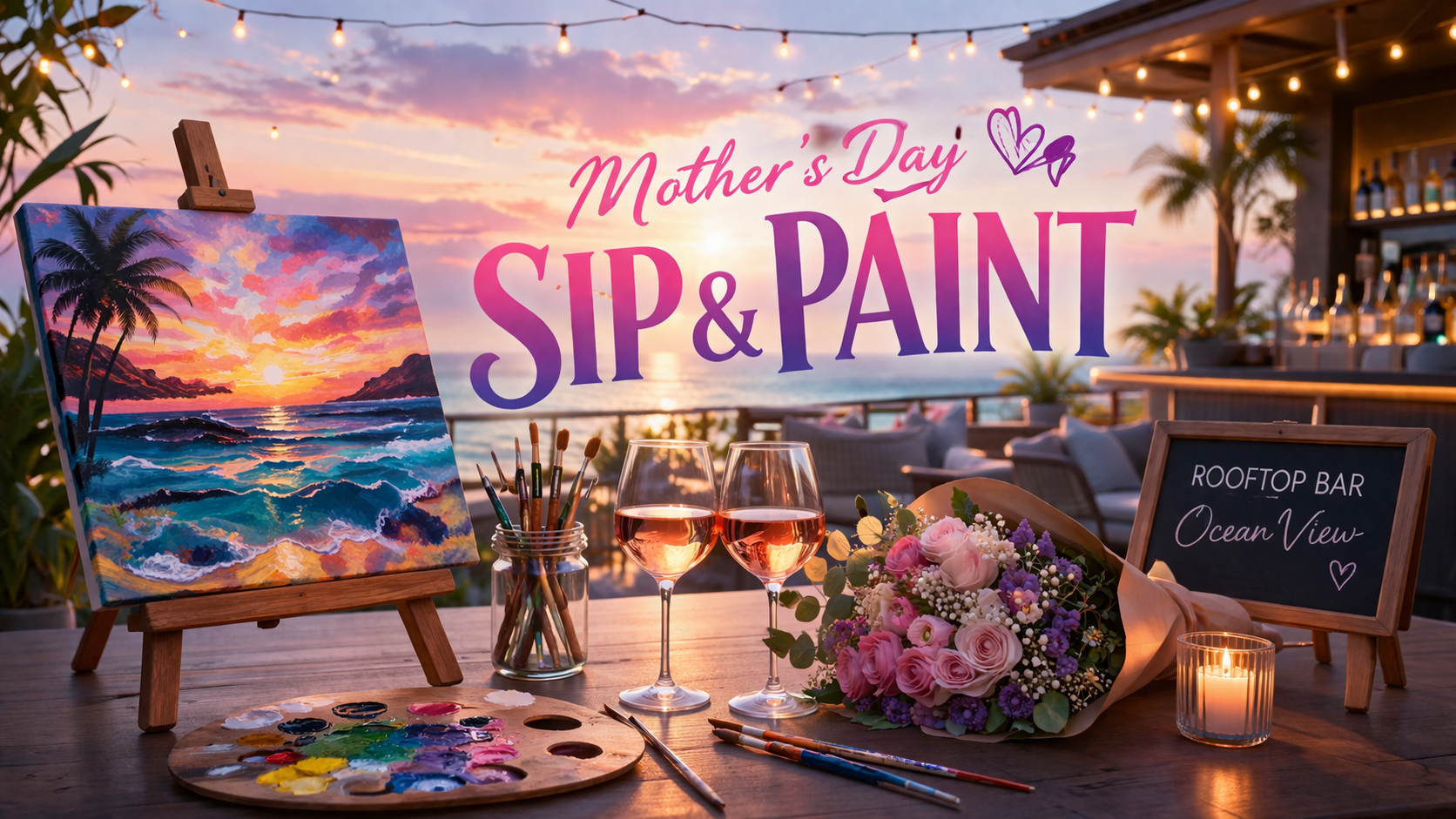 Mother’s Day Paint & Sip — Dana Point