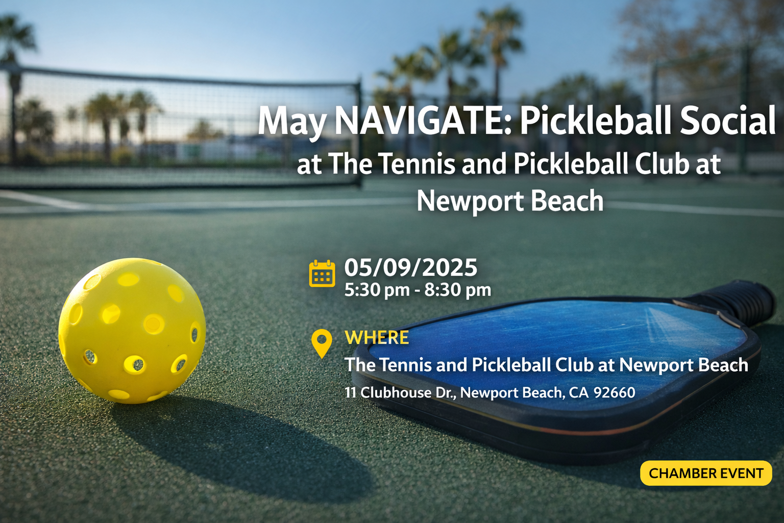 NAVIGATE: Pickleball Social — Newport Beach