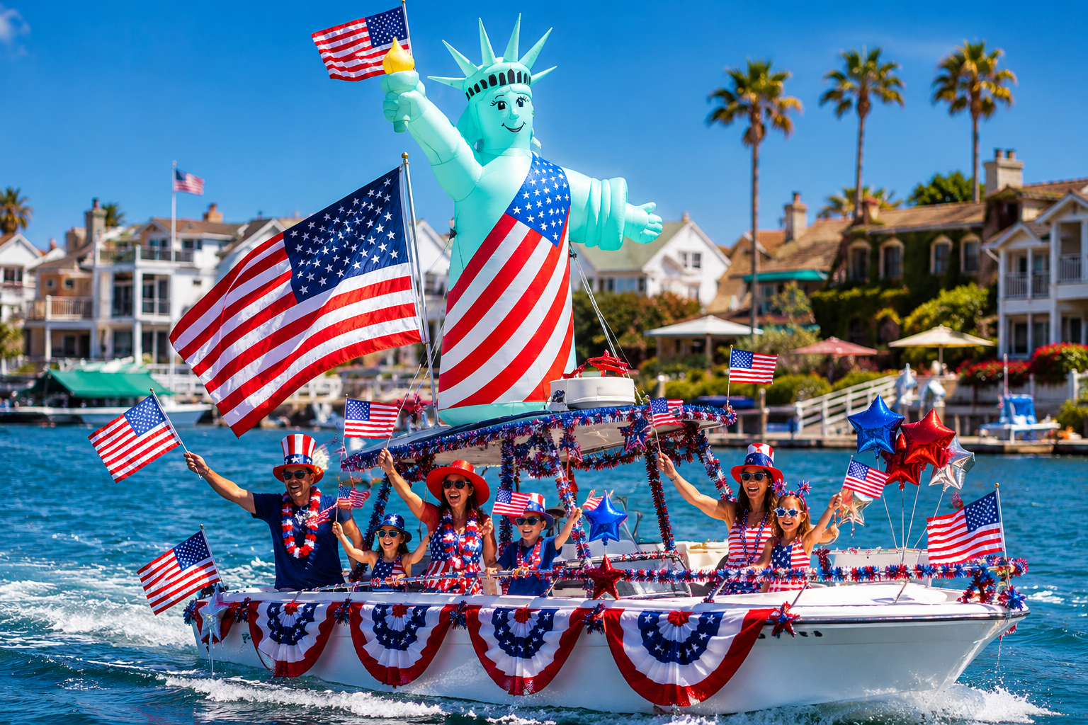 Old Glory Boat Parade — Newport Beach