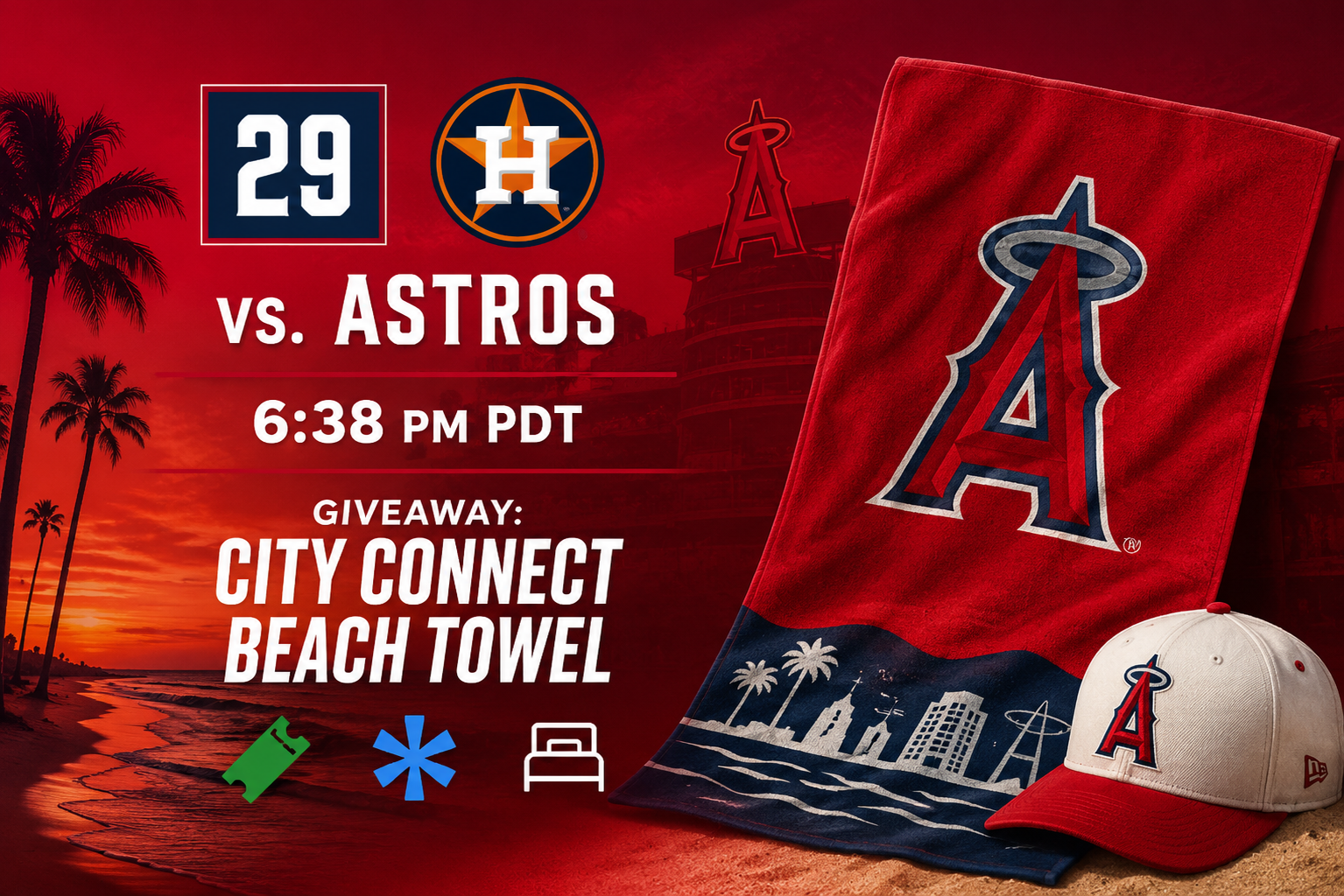 City Connect Beach Towel Giveaway — Anaheim