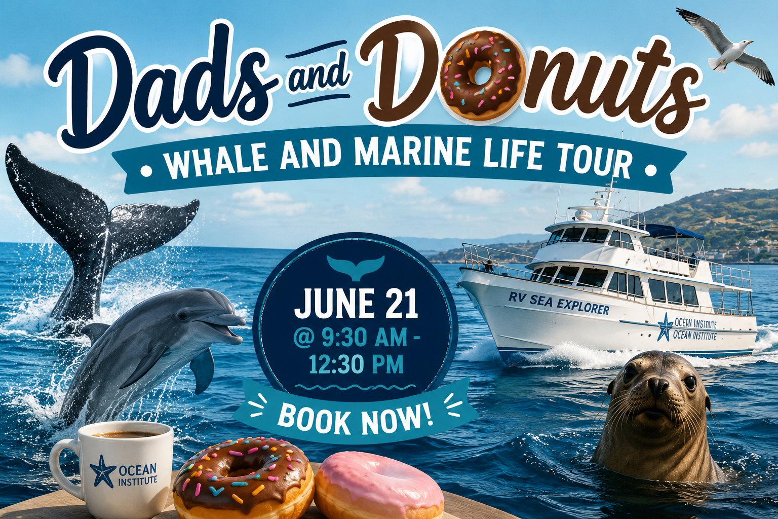 Dads and Donuts Whale & Marine Life Tour — Dana Point