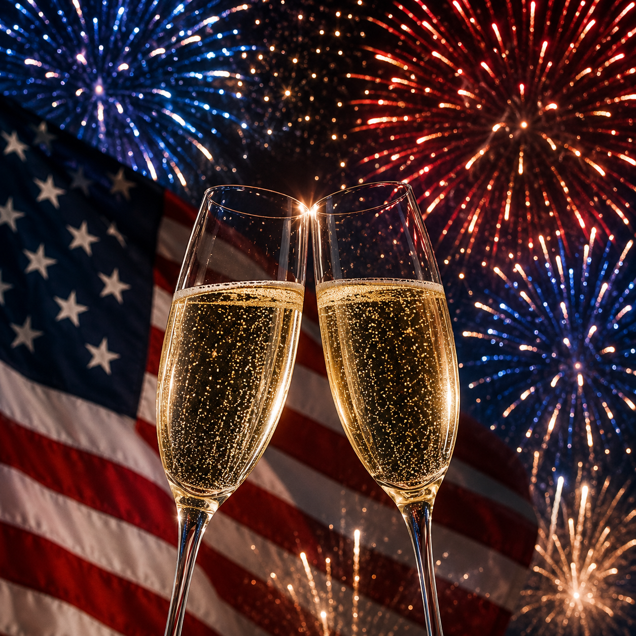CHAMPAGNE! Happy 250th America — Costa Mesa