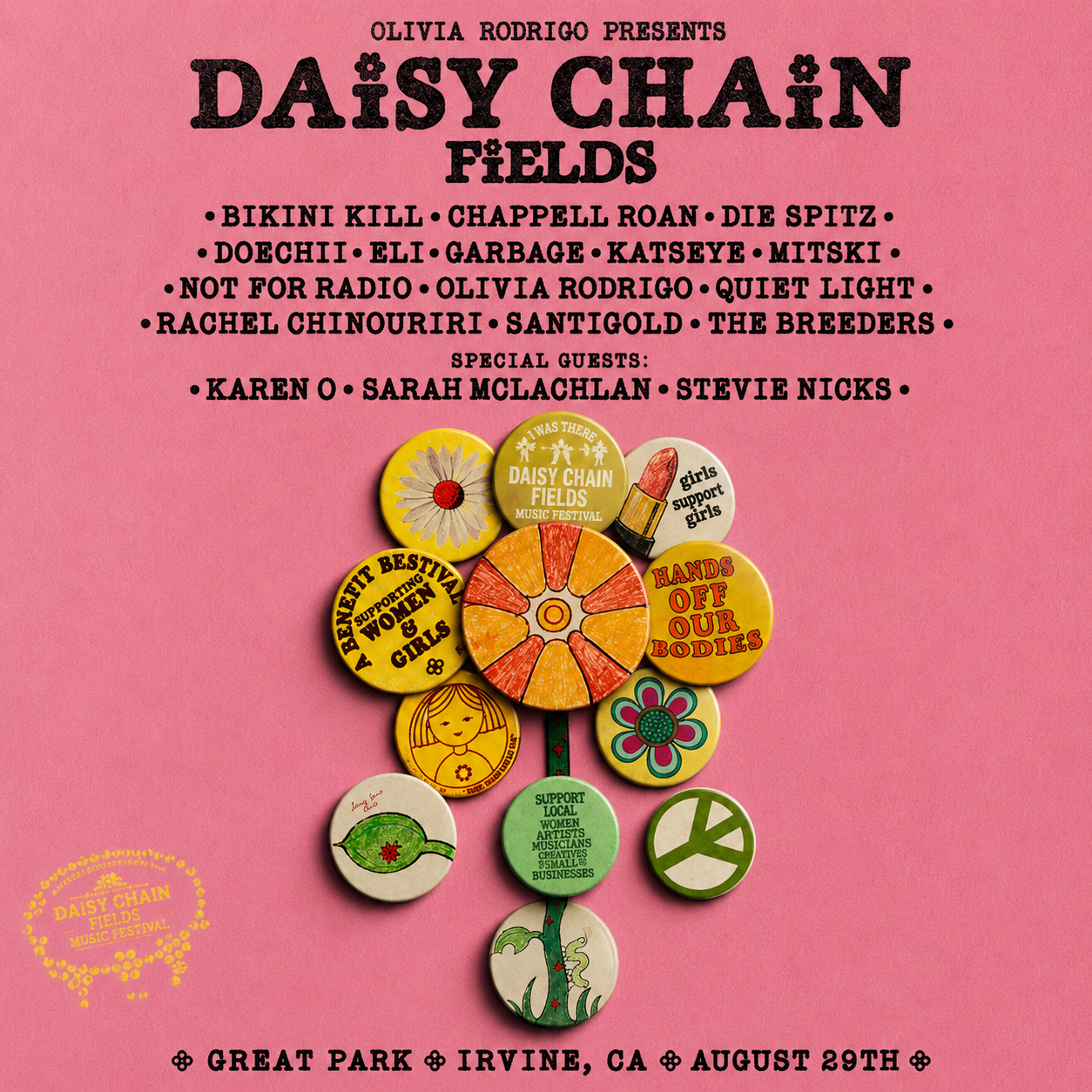 Olivia Rodrigo Presents Daisy Chain Fields — Irvine