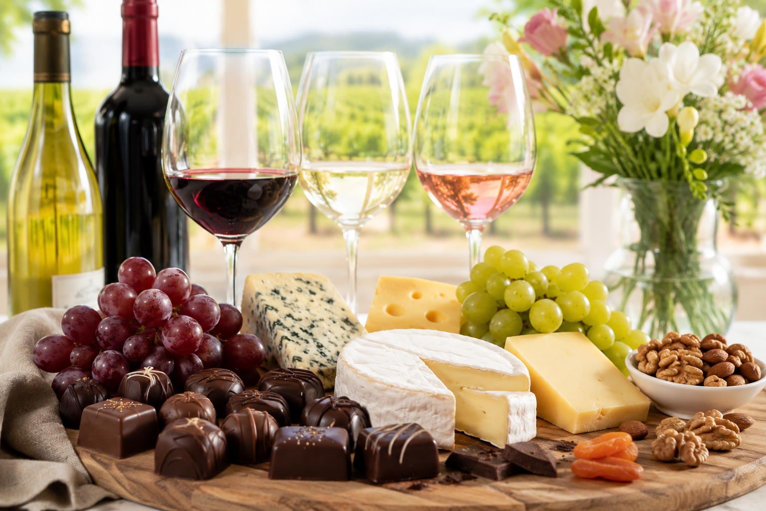 Wine, Chocolate & Cheese Tasting Experience — San Juan Capistrano