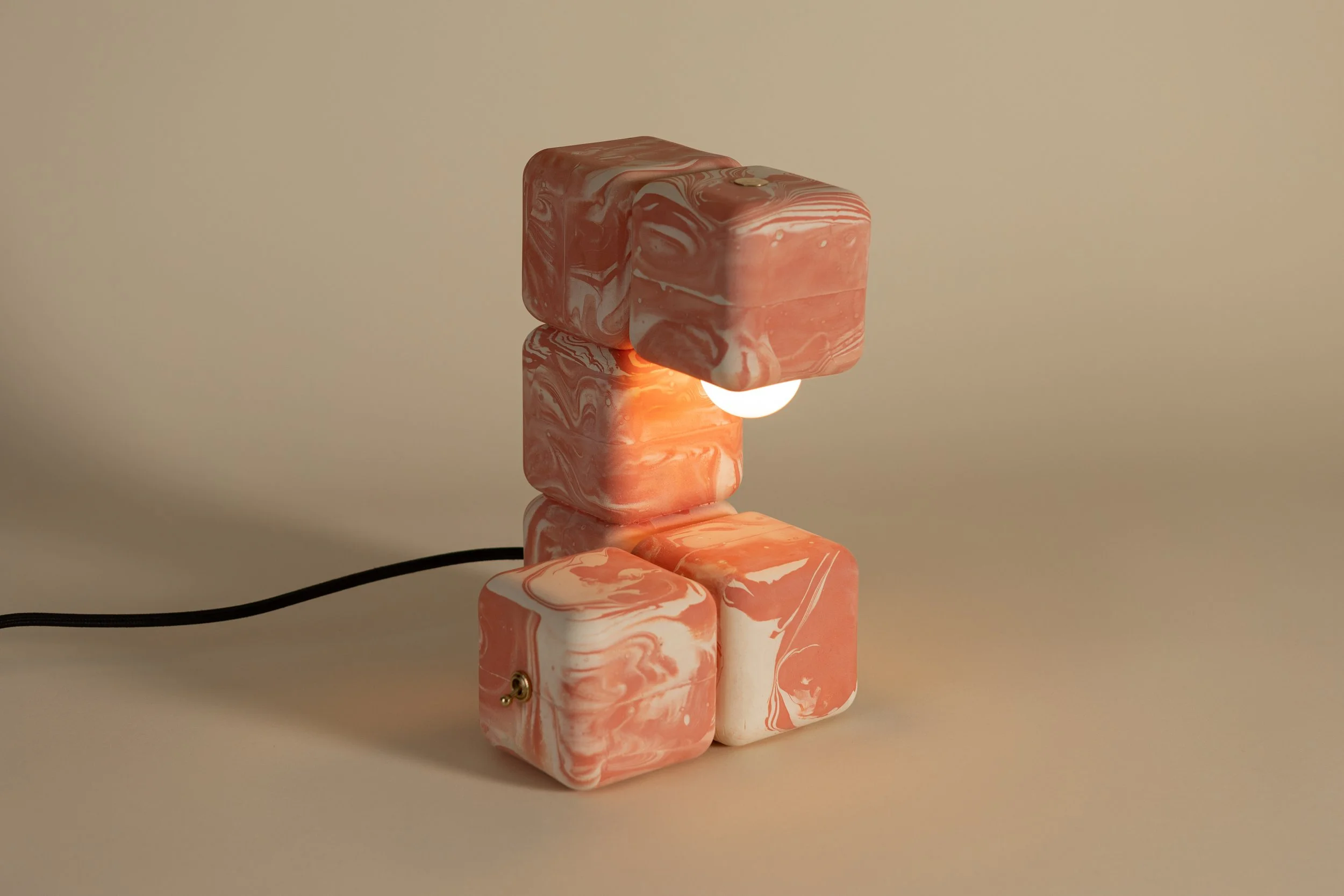 Blocky the Task Lamp - 11" H × 7.5" W × 7.5" D