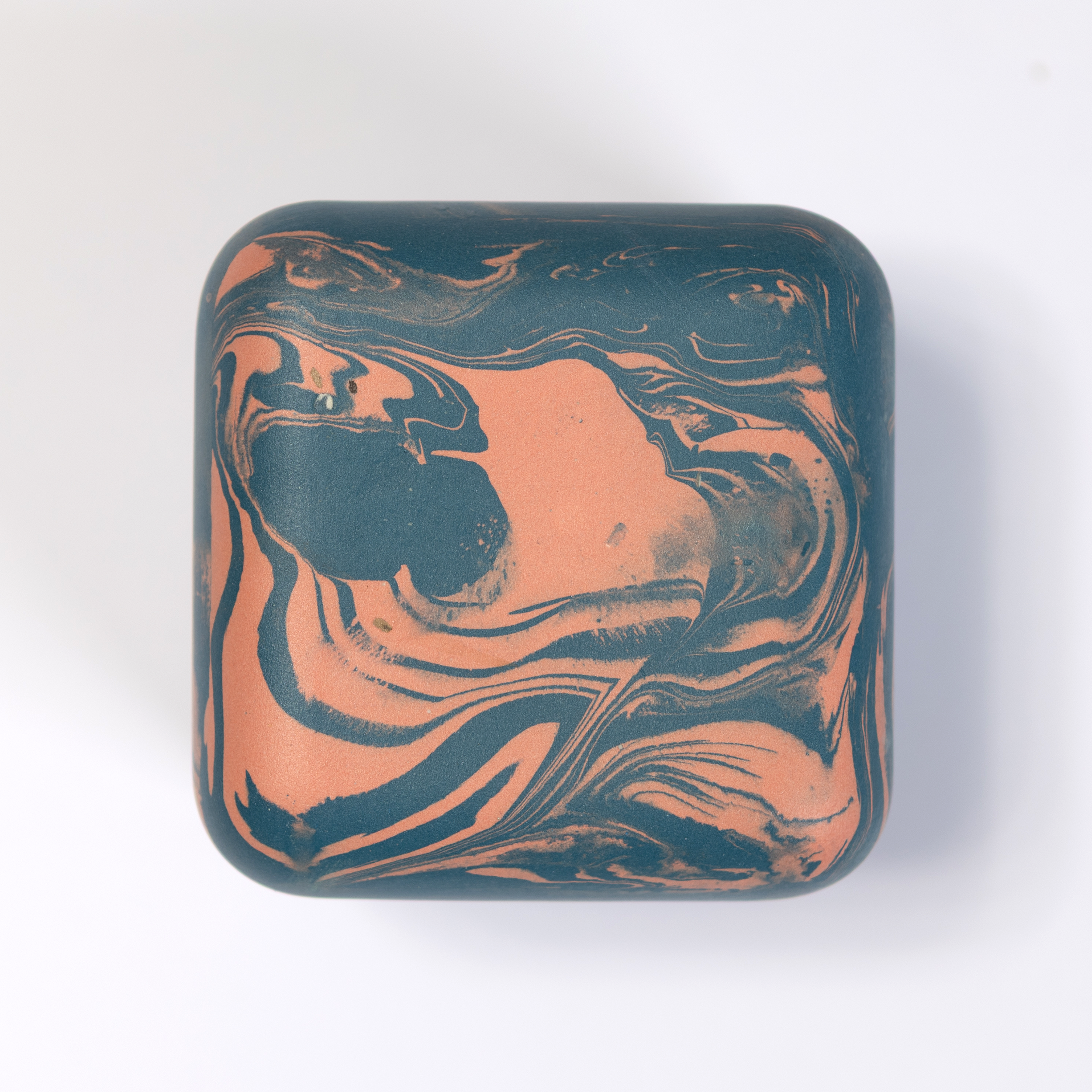 Blue on Pink Marble