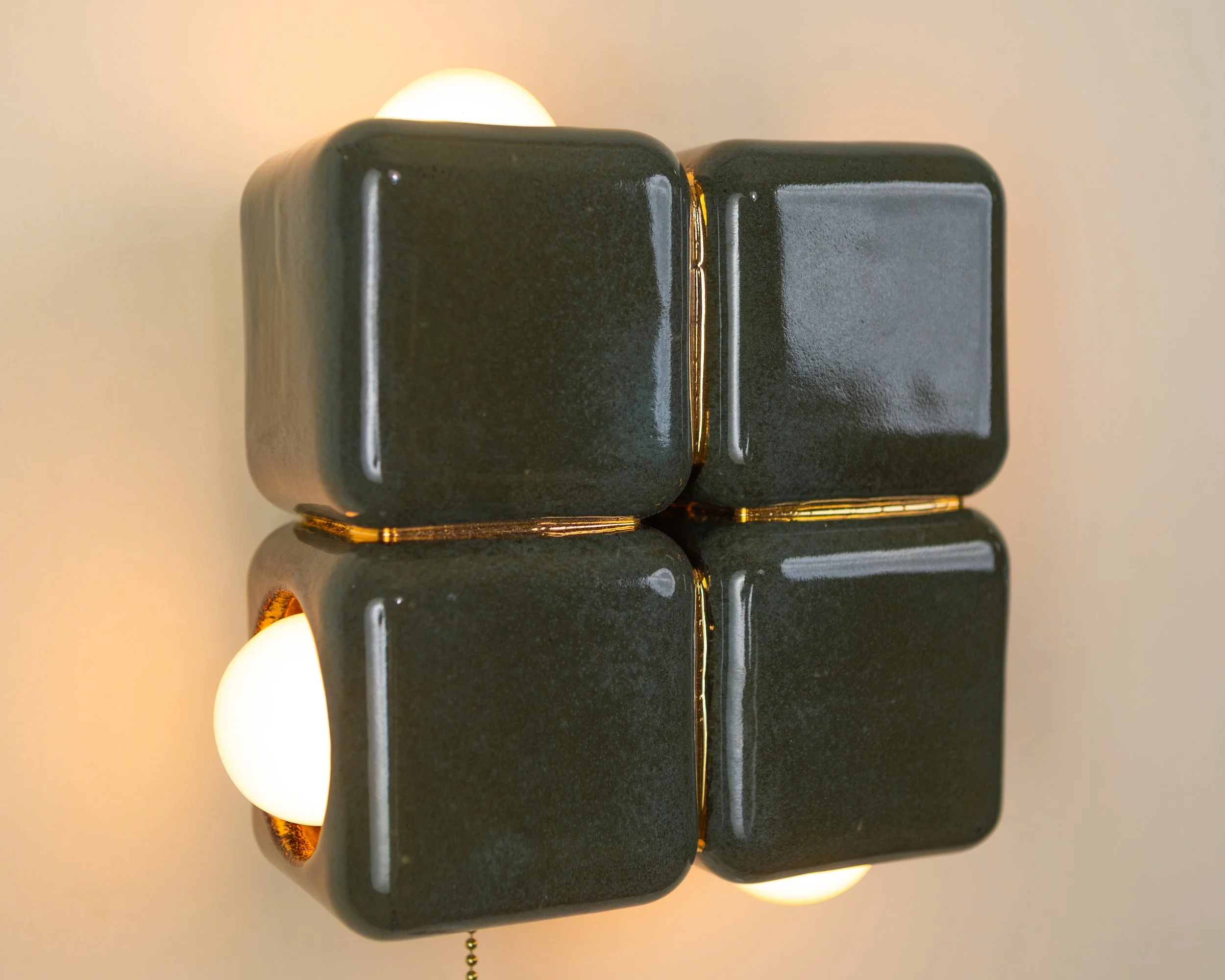 4-cube Sconce - 7" H × 7" W × 3.5" D