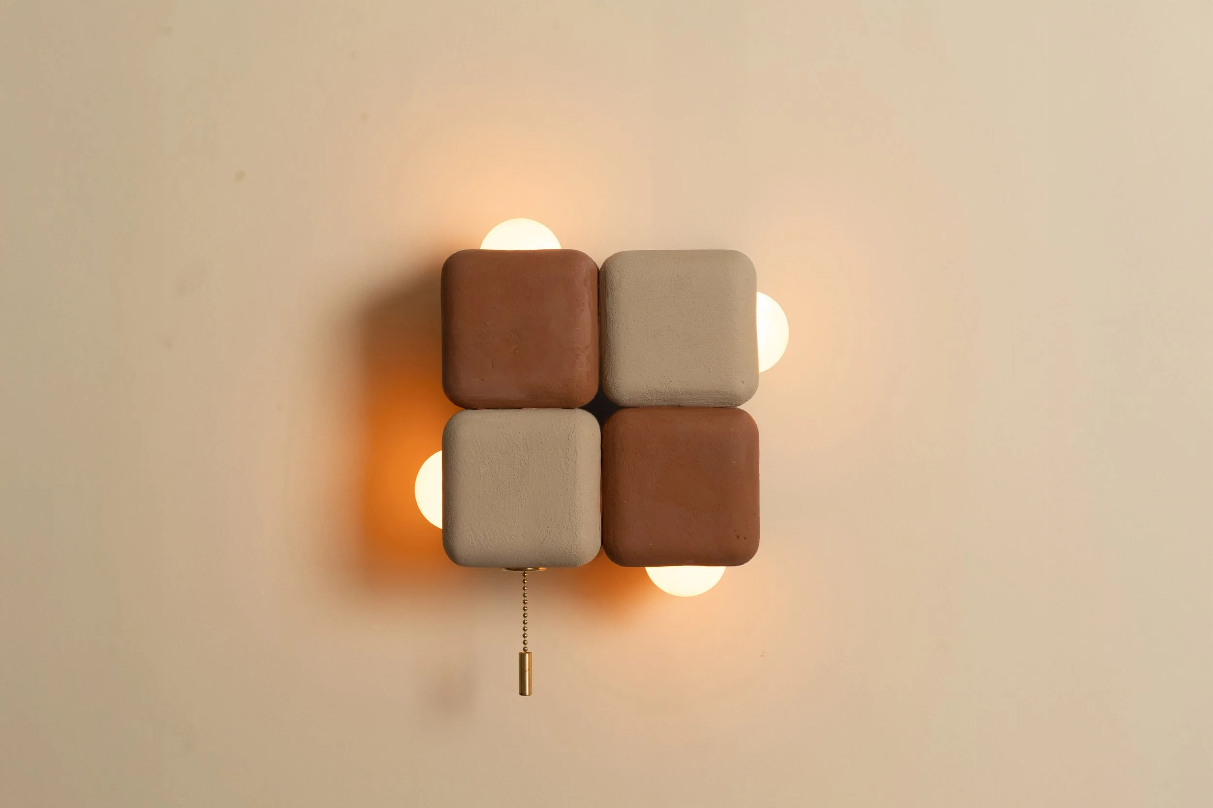 4-cube Sconce - 7" H × 7" W × 3.5" D