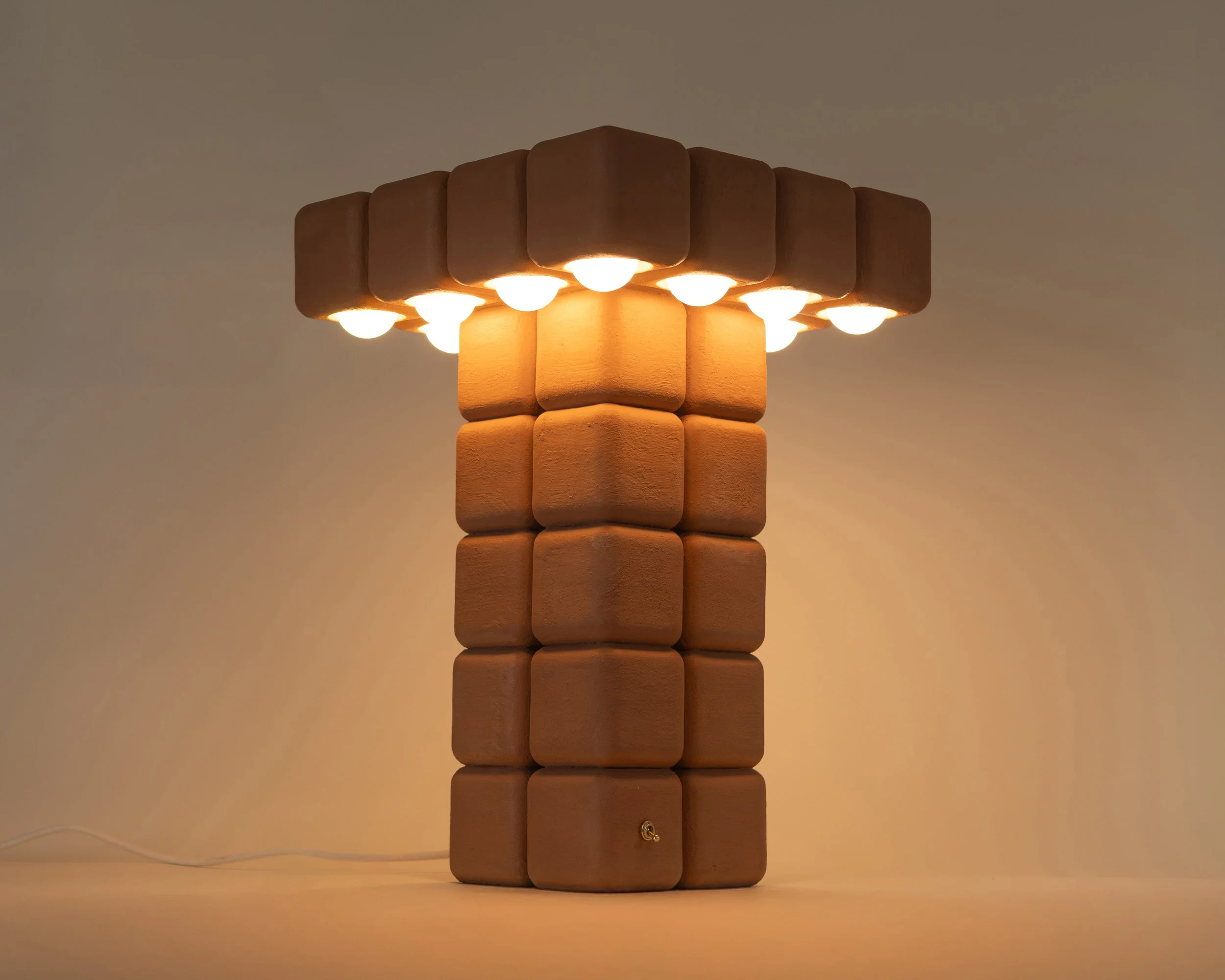 Grid Stack Table Lamp - 14.5" W x 21.5" T