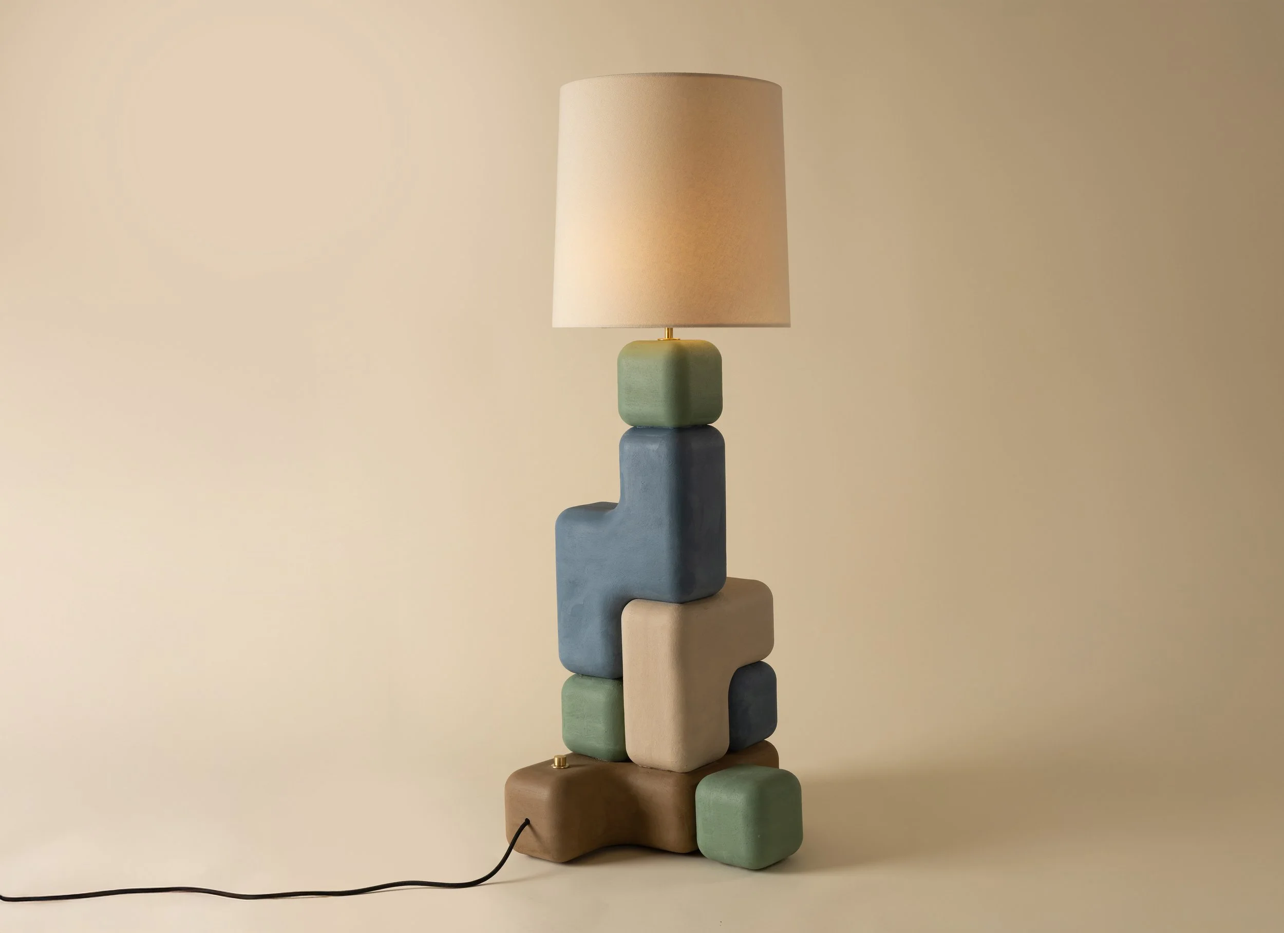Cube Stack Floor Lamp - 46" T x 16.5" W