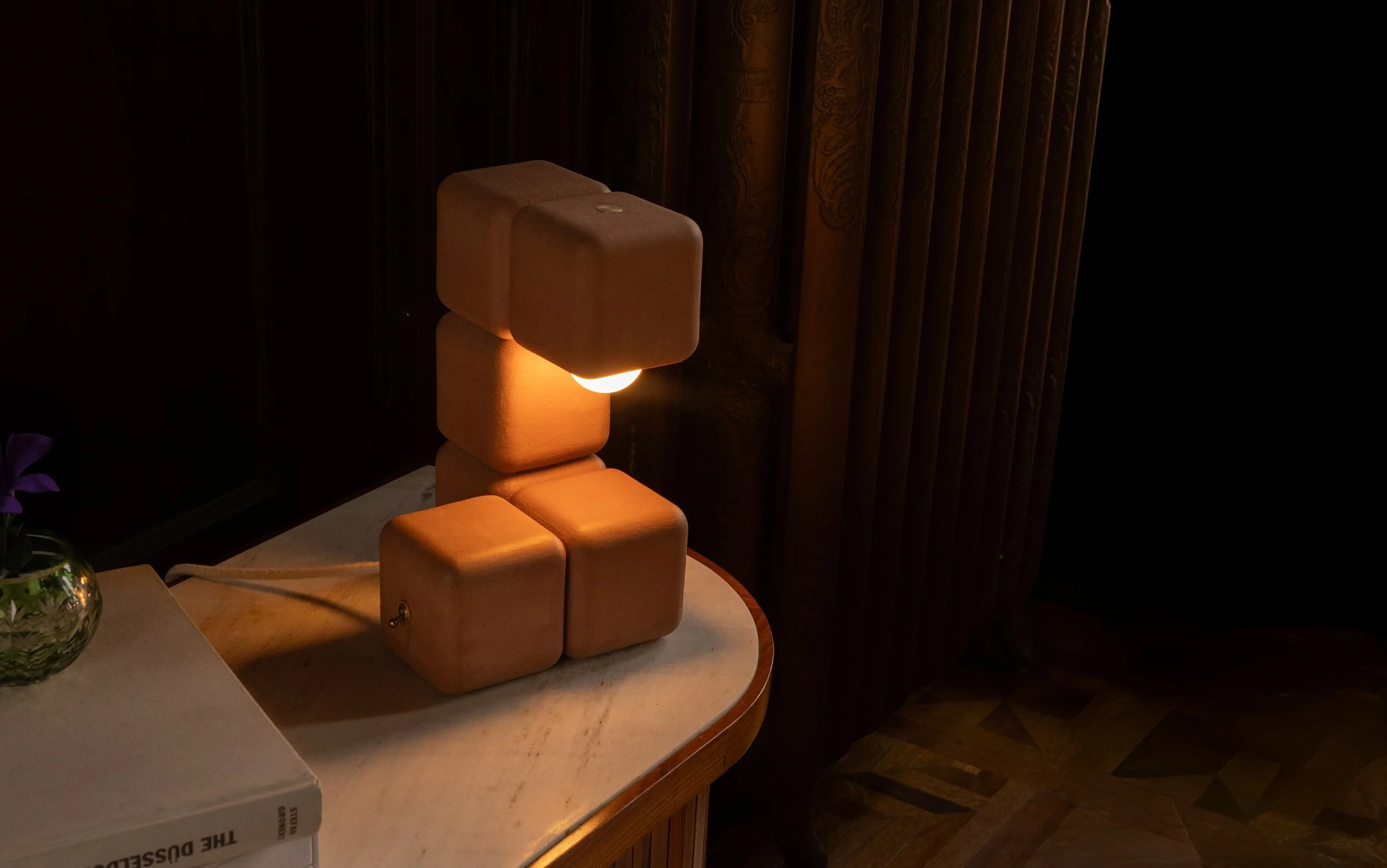 Blocky the Task Lamp - 11" H × 7.5" W × 7.5" D