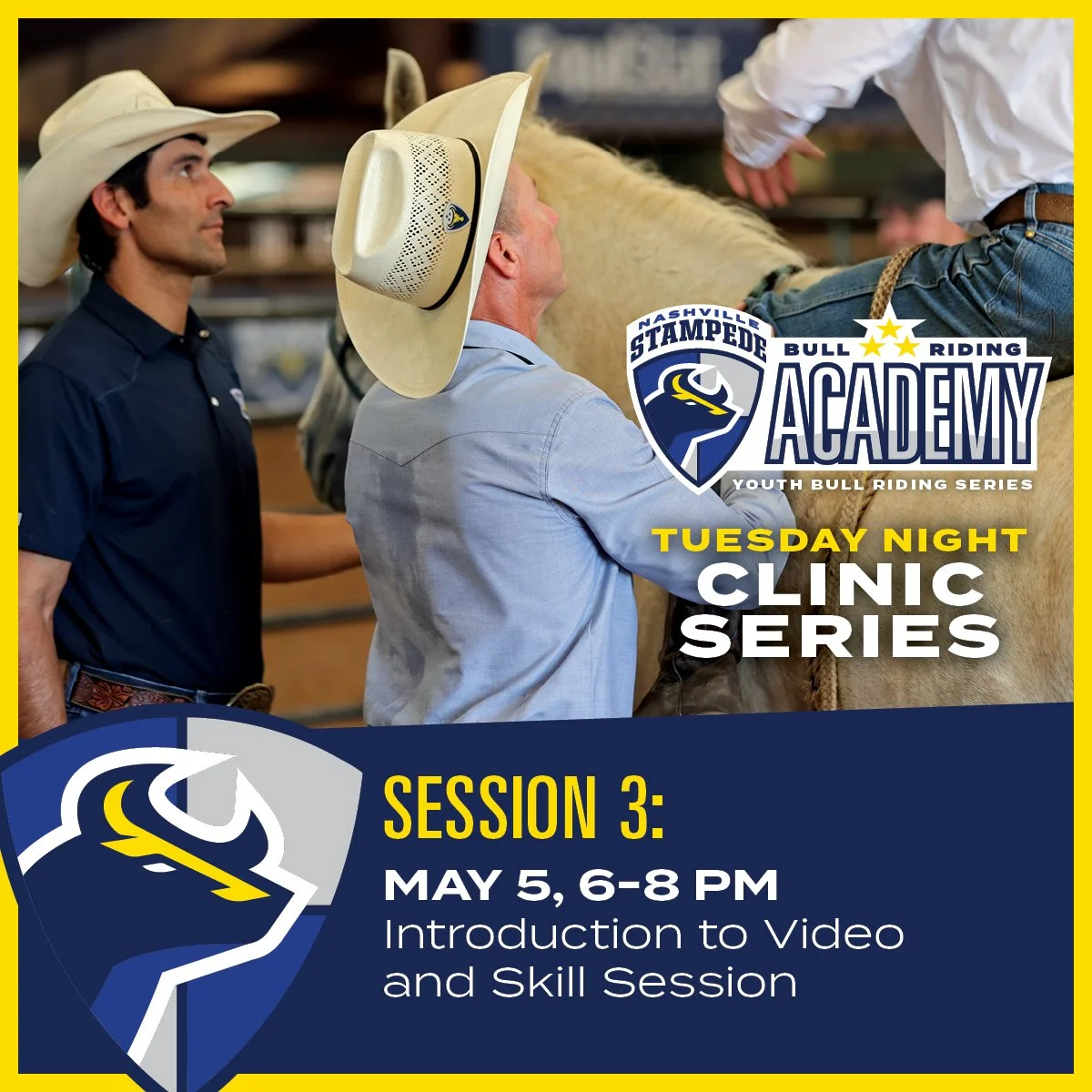 Stampede Bull Riding Academy | Session 3 | Video Review & Training 