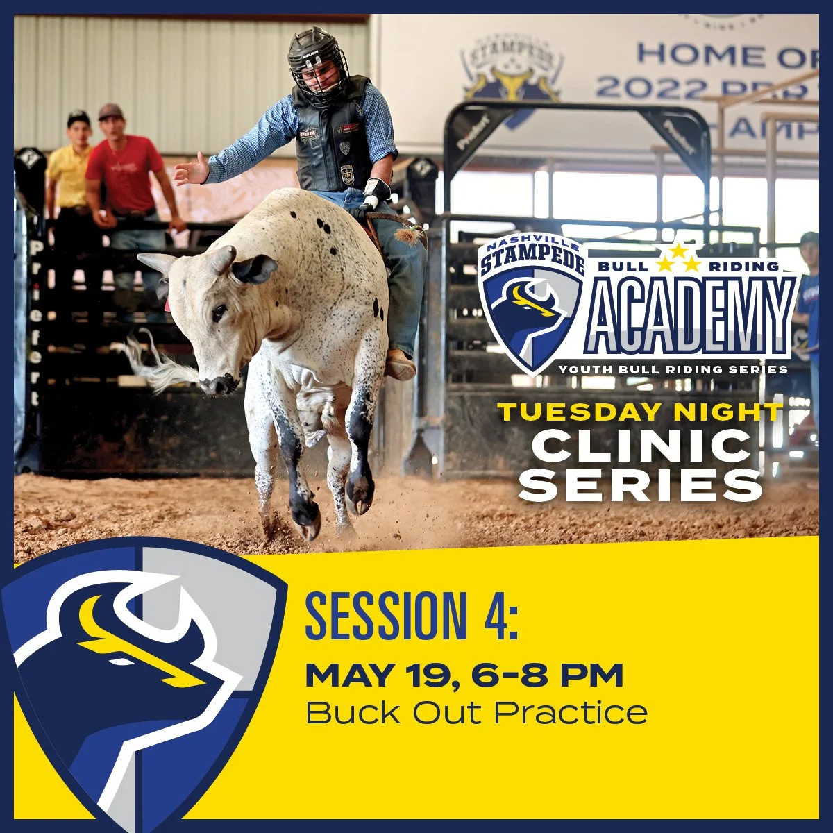 Stampede Bull Riding Academy | Session 4 | Buck Out Practice