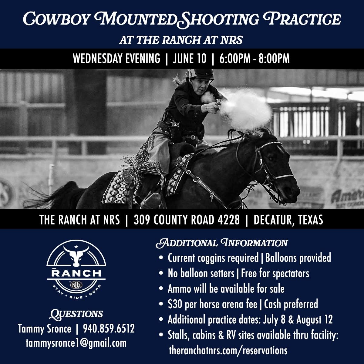 Cowboy Mounted Shooting Practice