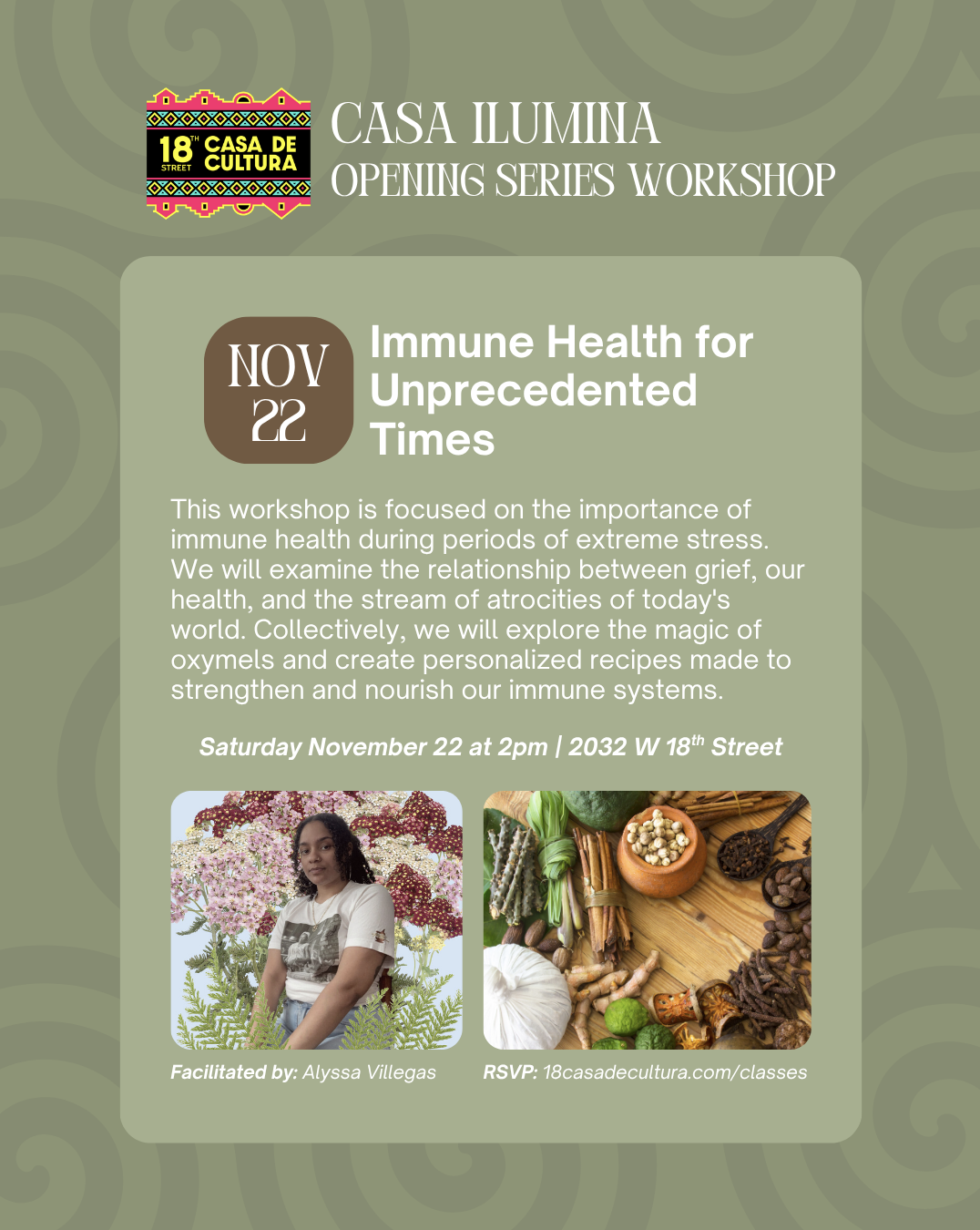 Casa Ilumina Opening Workshop Series: Immune Health For Unprecedented Times
