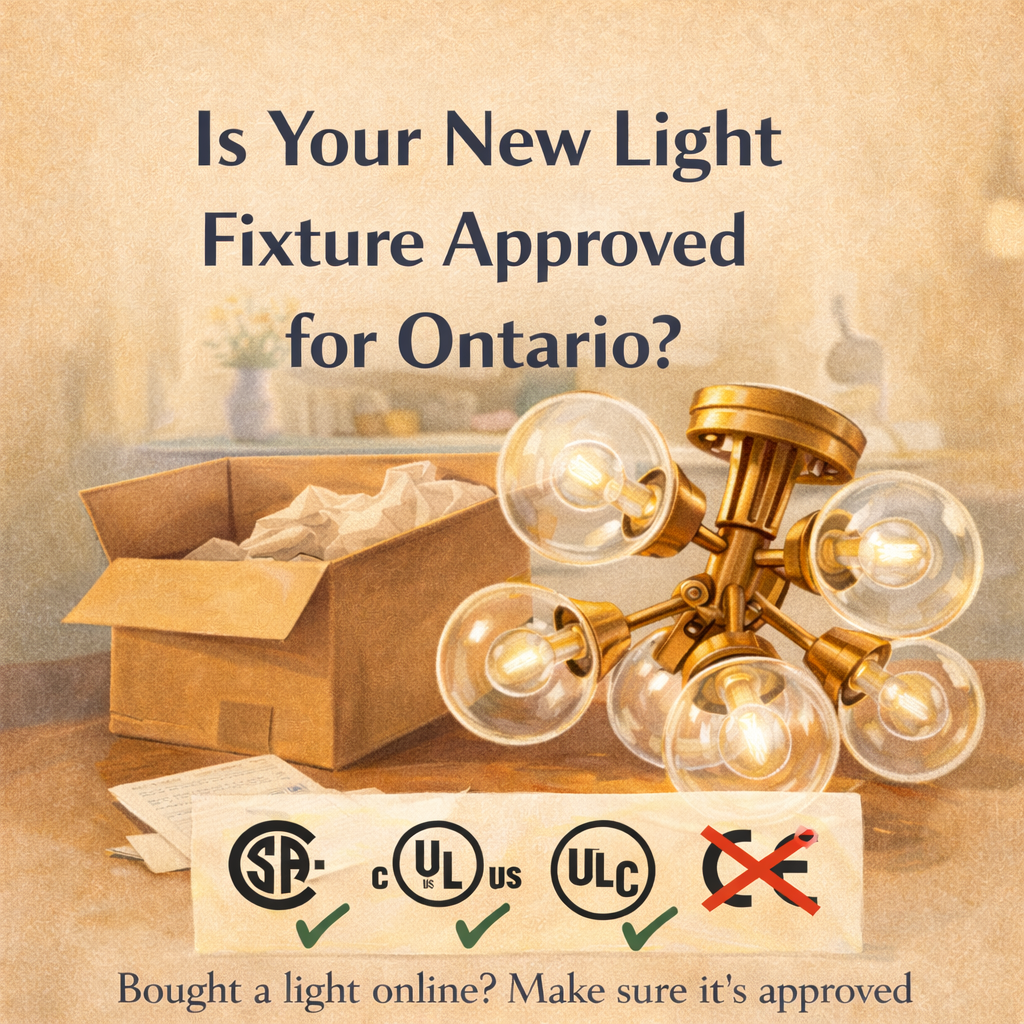 Not All Light Fixtures Are Approved for Use in Ontario
