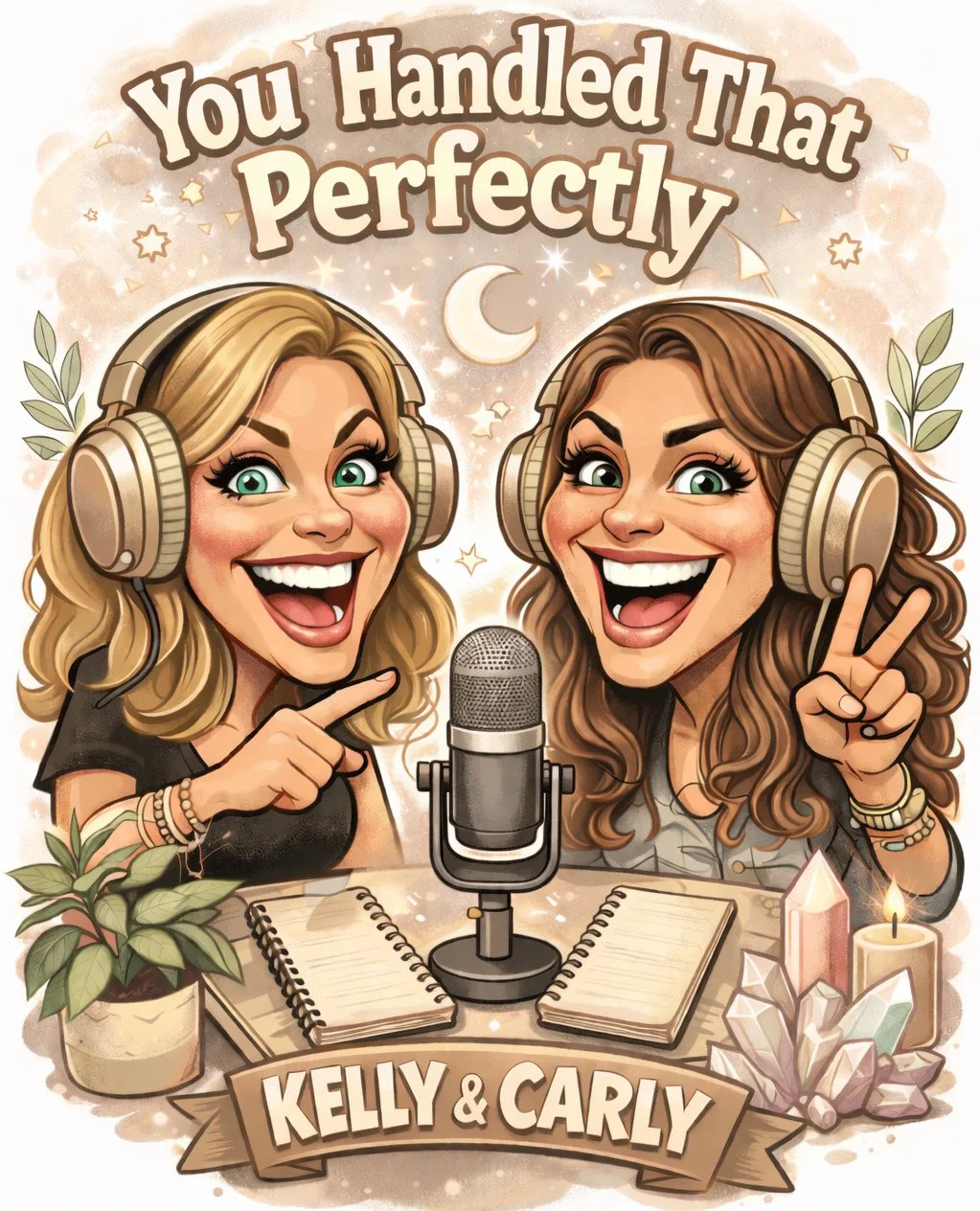 This feels like us at our very first &ldquo;You Can Sit With Us&rdquo; Office Hours last Friday 💖⁠
And that&rsquo;s exactly why this image works.⁠
⁠
It captures what You Handled That Perfectly is really about:⁠
⁠
&bull; two best friends showing up t