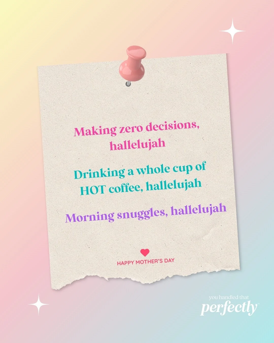 Mother&rsquo;s Day can bring up a lot of mixed feelings. 💖

Happiness to be a mom and celebrate with your family.
Pressure for the day to feel &ldquo;special enough.&rdquo;
Disappointment if it doesn&rsquo;t go how you hoped.
Sadness if your motherh