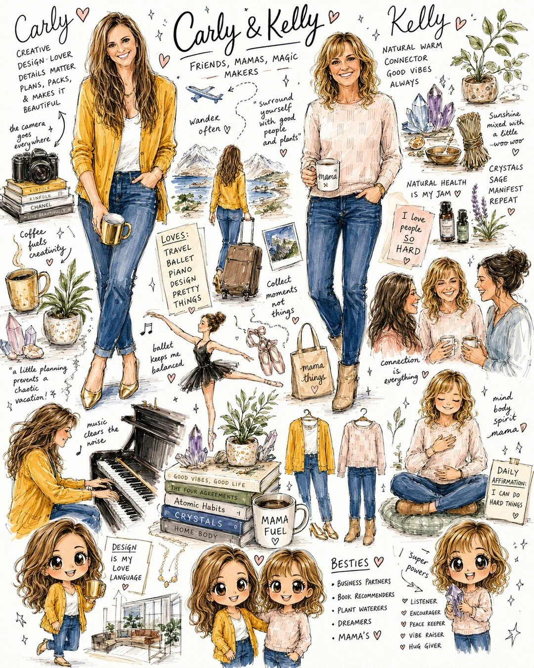 We loved this sketchbook prompt! (prompt in the comments) ⁠
⁠
We don't know about you, but we've been using AI as a TOOL in our work, more and more. Carly uses it as support for her design businesses. It's great for inspiration, minor edits, and phot