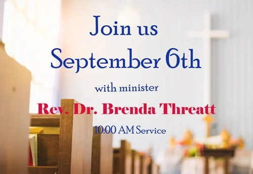Invitation to join a church service  every Sunday at 10:00 AM. Sermon title:  "THE NAME I ANSWER TO…"  Scripture:  Isaiah 43: 1-7